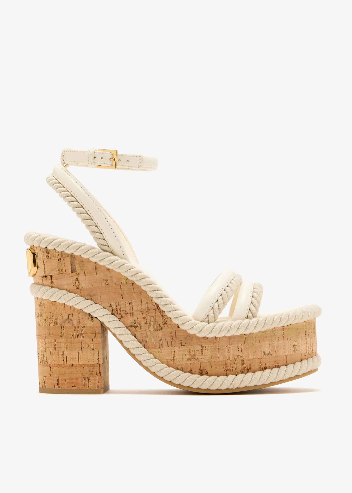 

VLogo Summerblocks wedge sandals, White