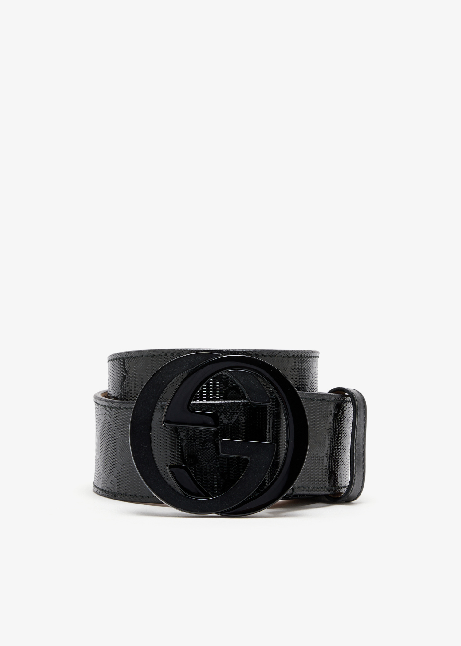 

GG Imprimé belt, Black