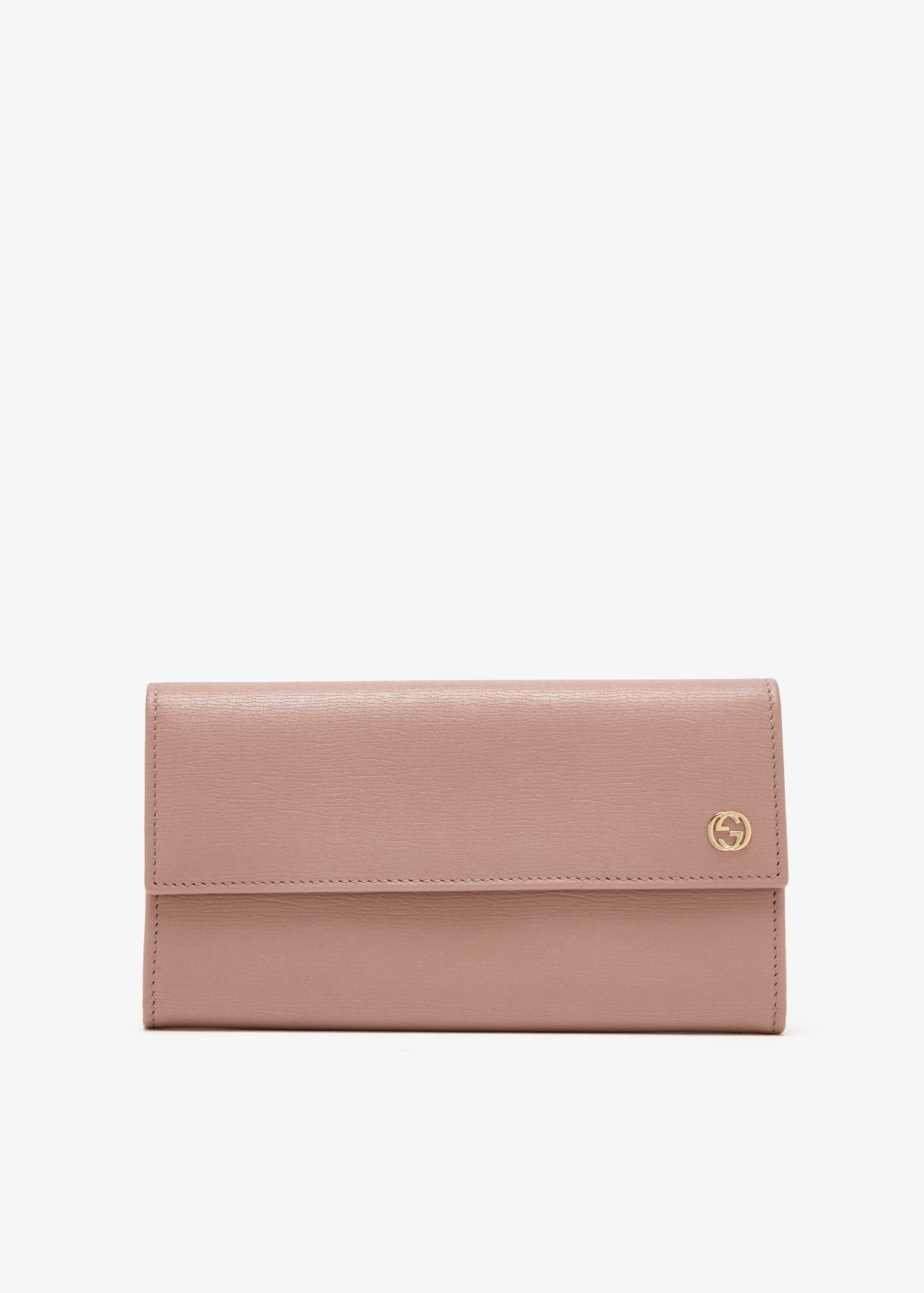

Interlocking G continental wallet, Pink