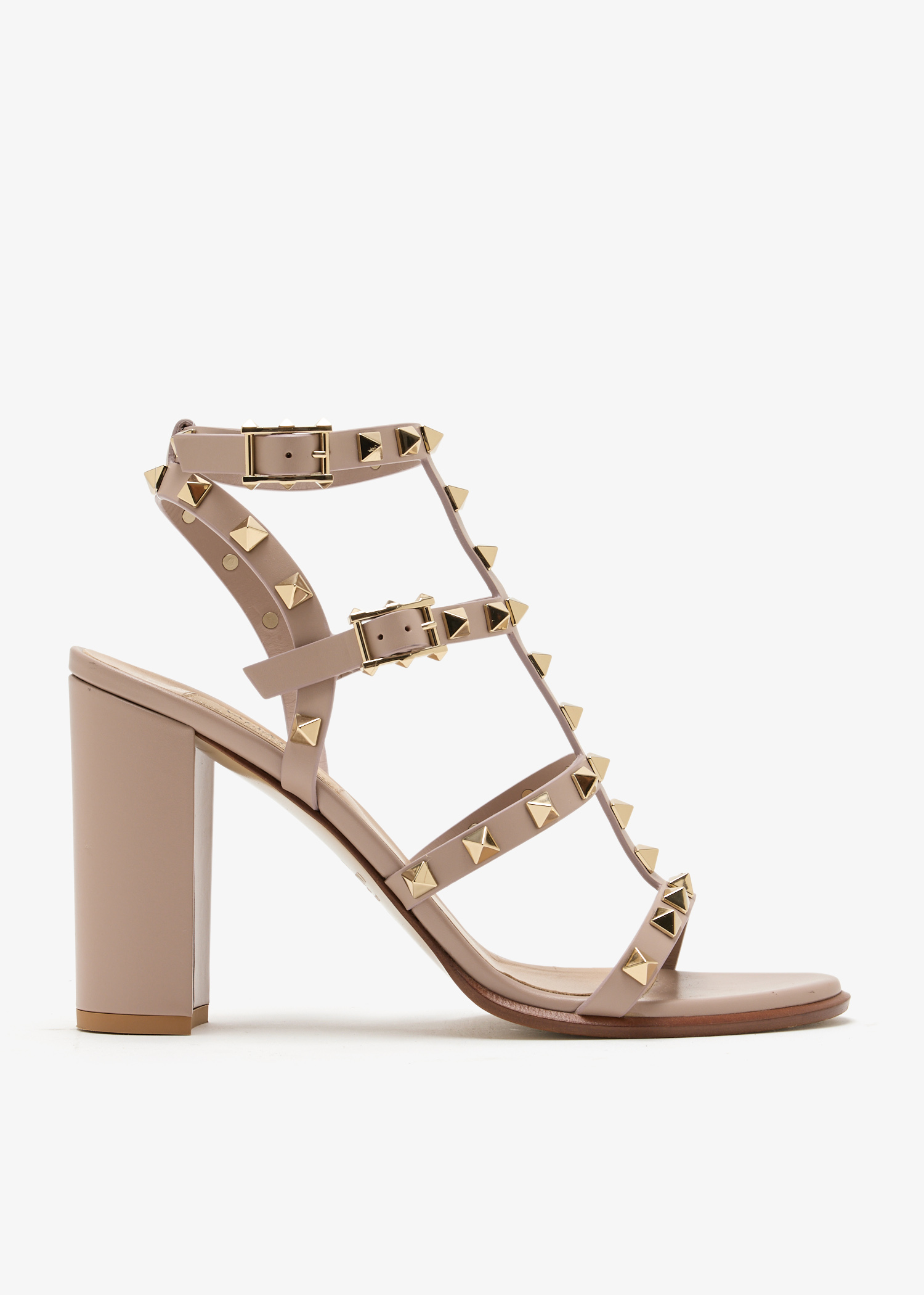 

Rockstud sandals, Beige