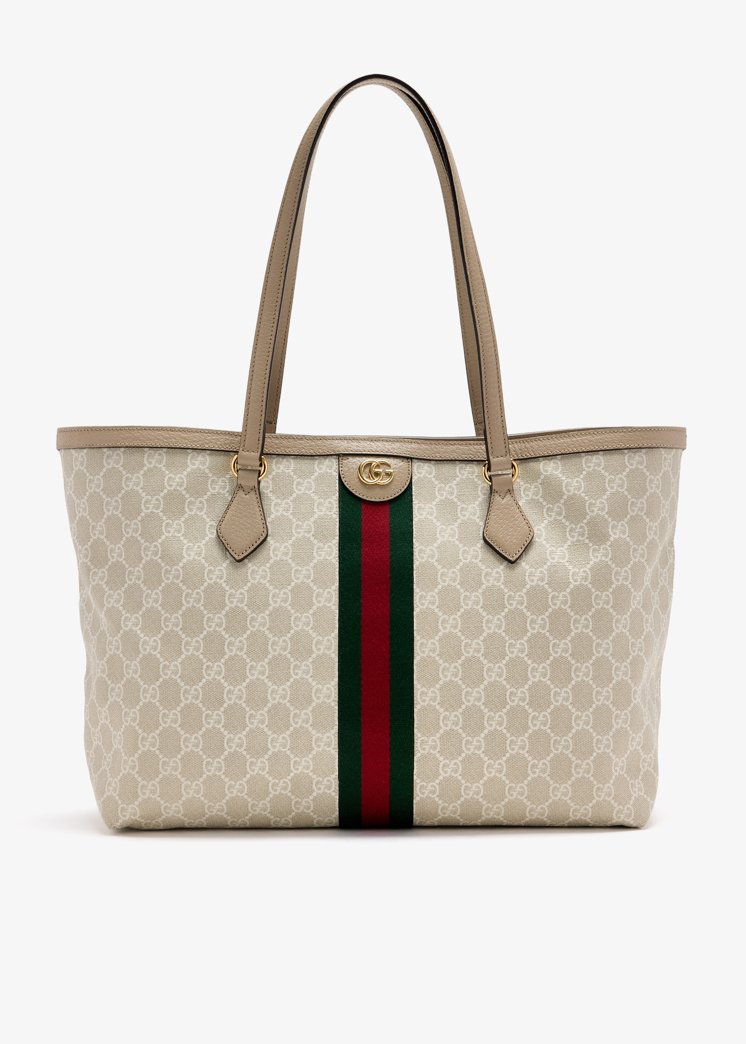 

Ophidia large tote bag, Beige