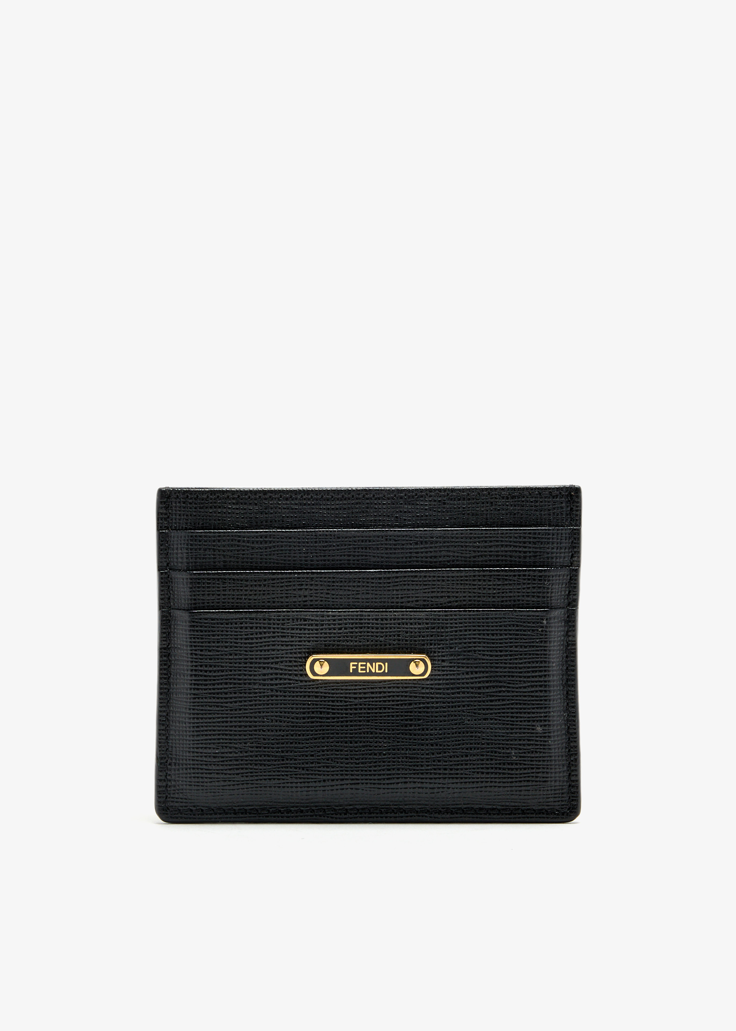 

Logo Plaque card holder, Black