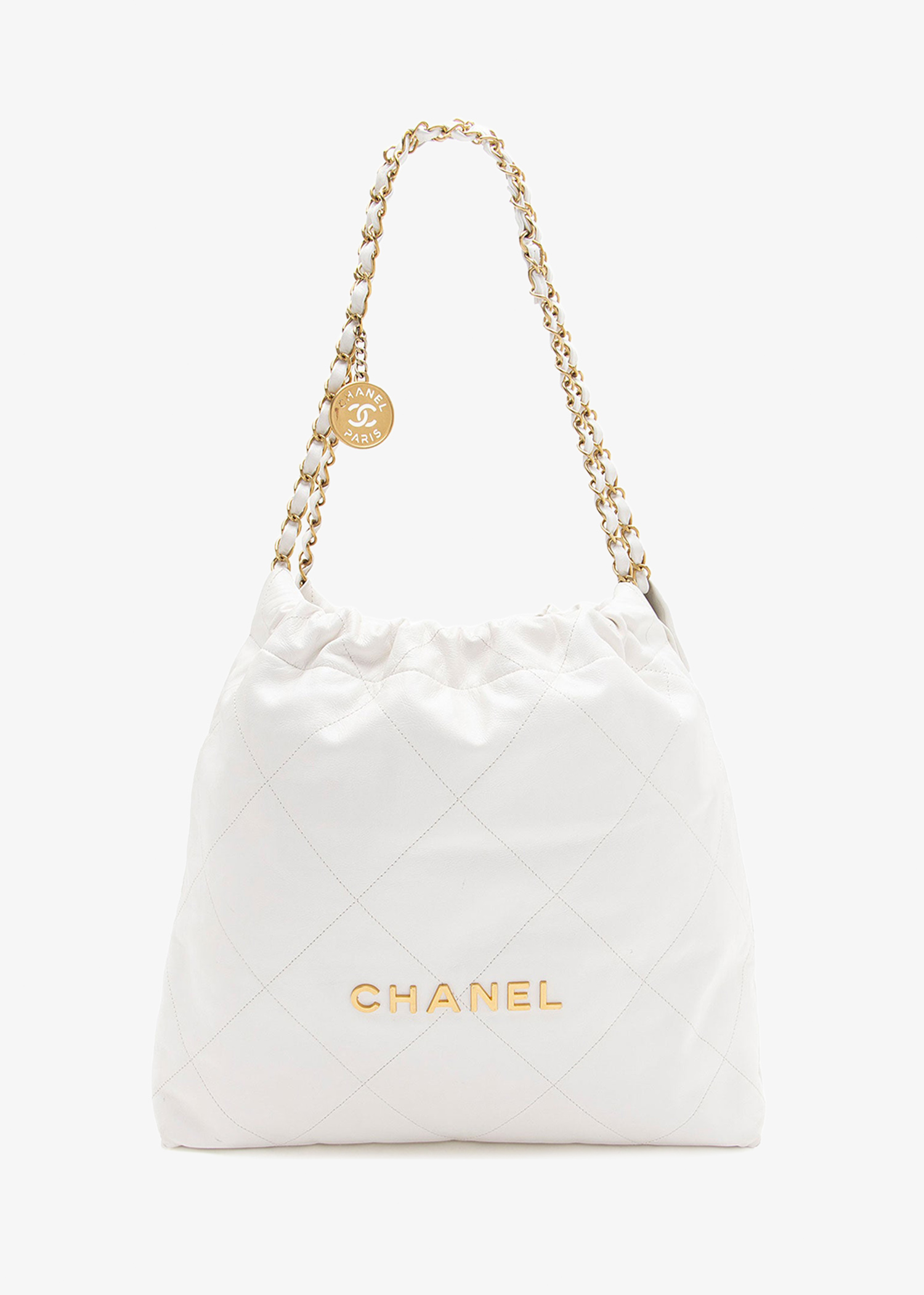 

CC 22 Medium shoulder bag, White