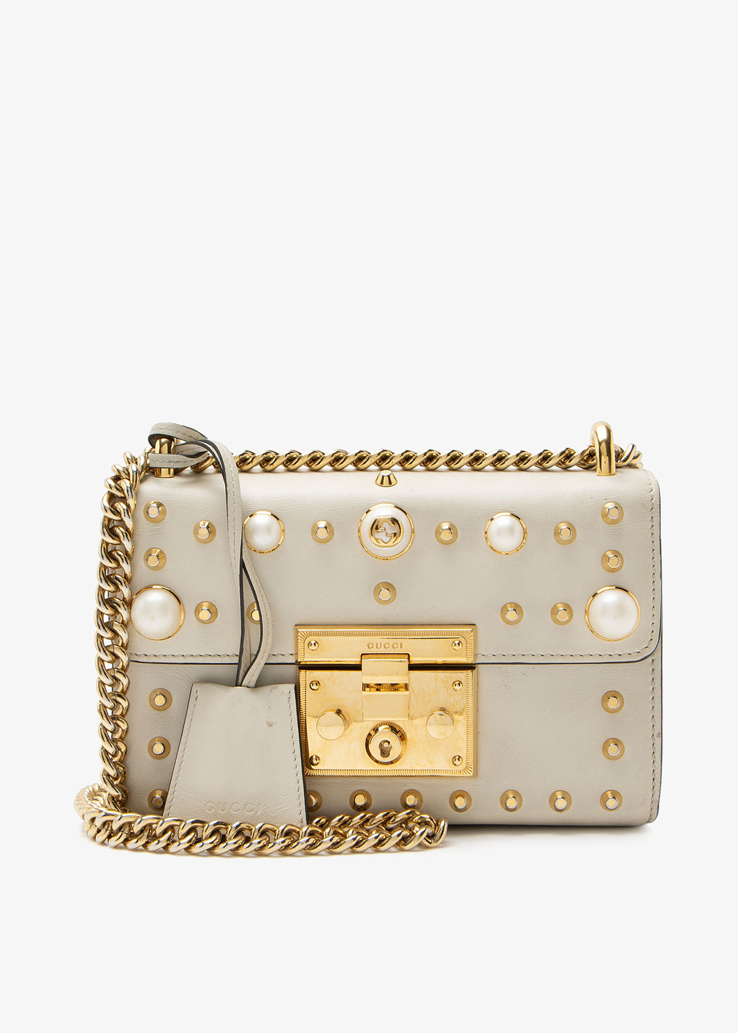 

Padlock small shoulder bag, Gold