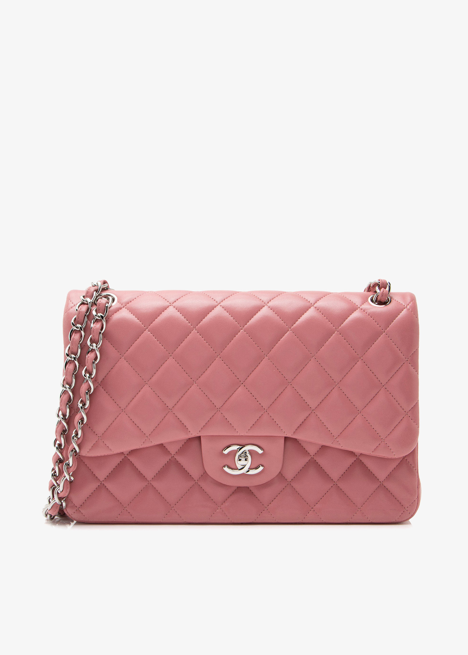 

Classic Jumbo Double Flap bag, Pink