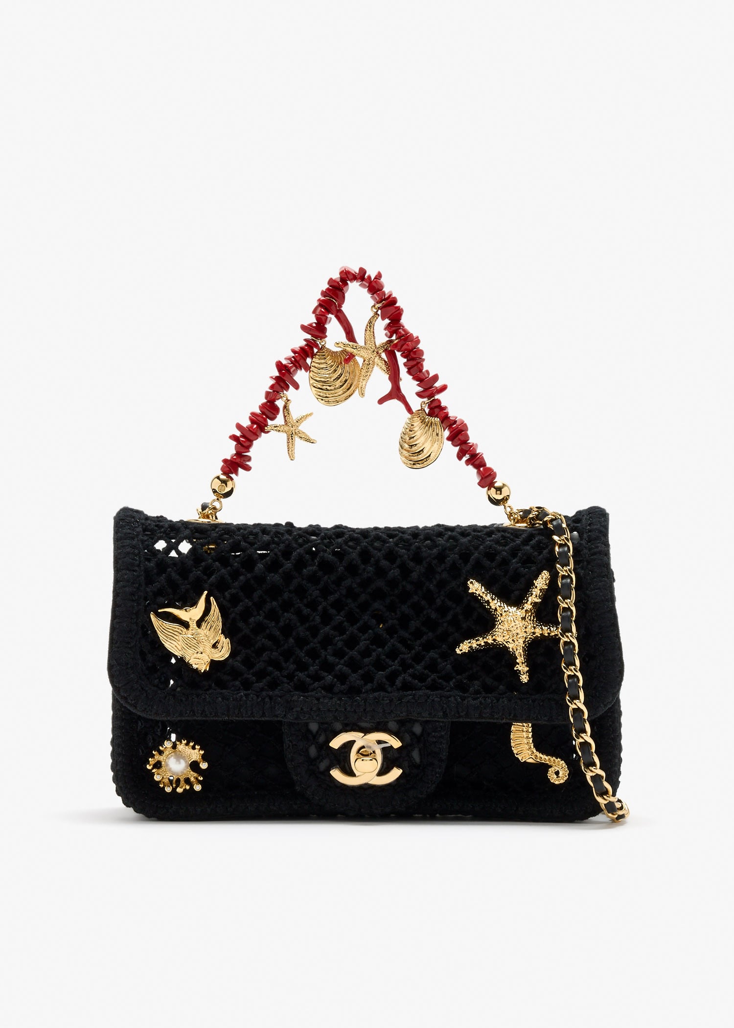 

Small Charm flap bag, Black