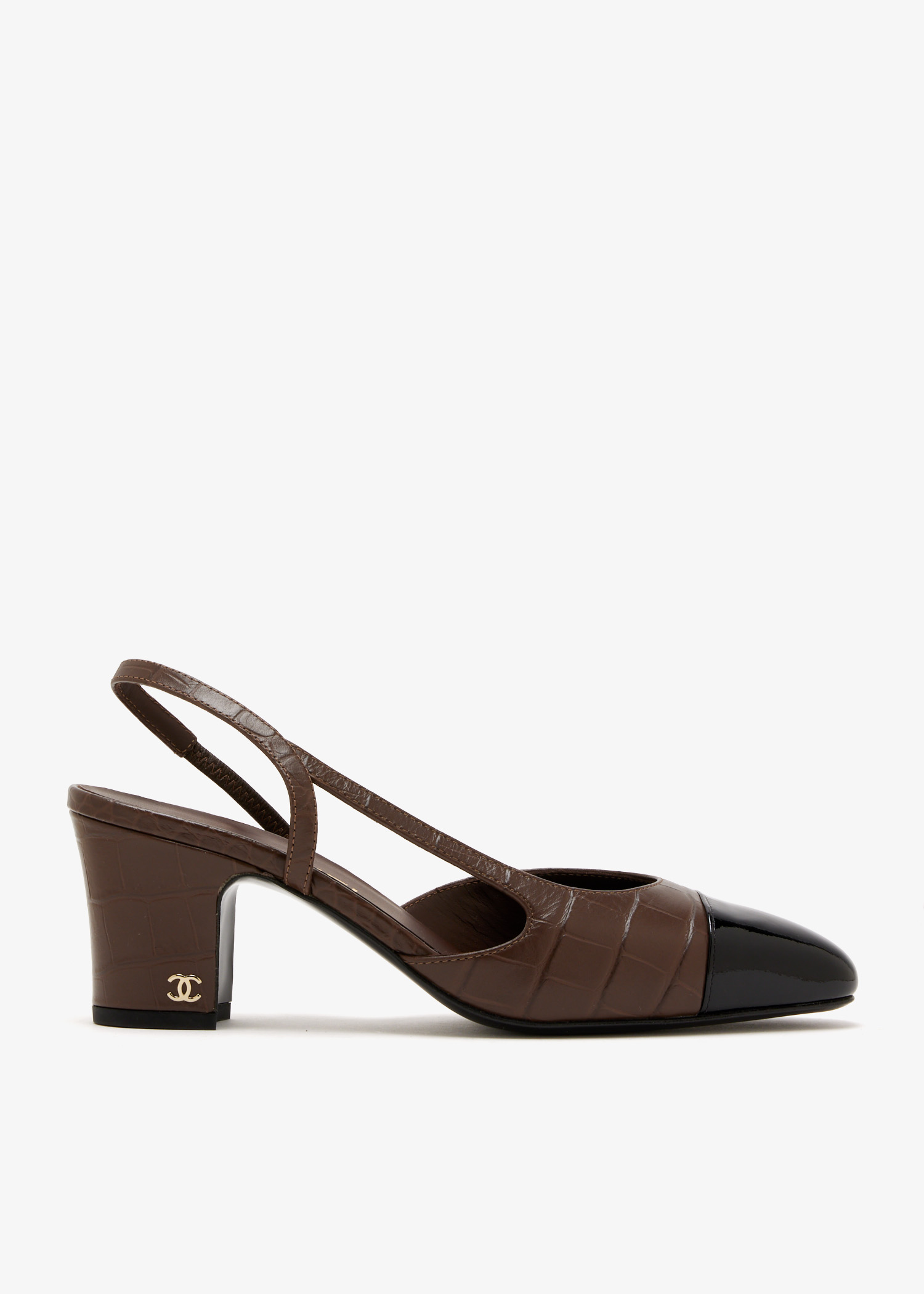 

CC slingback pumps, Brown