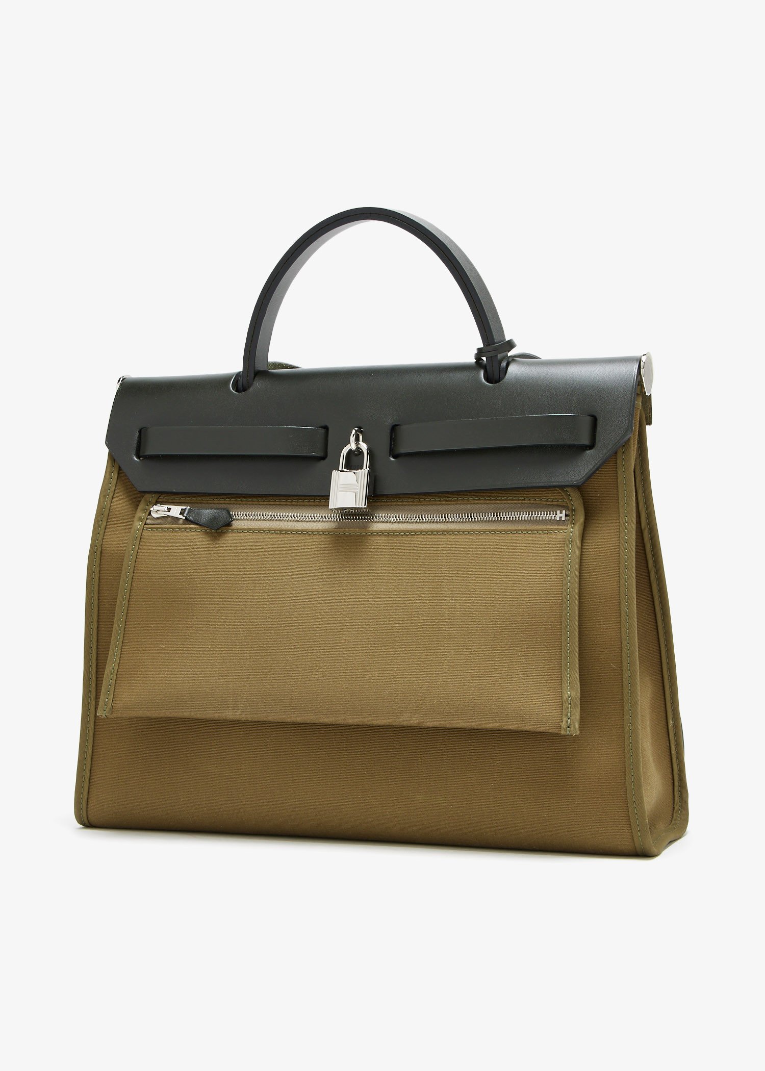 Hermes Pre Loved Herbag Zip 31 bag for Women Khaki in KSA Level Shoes