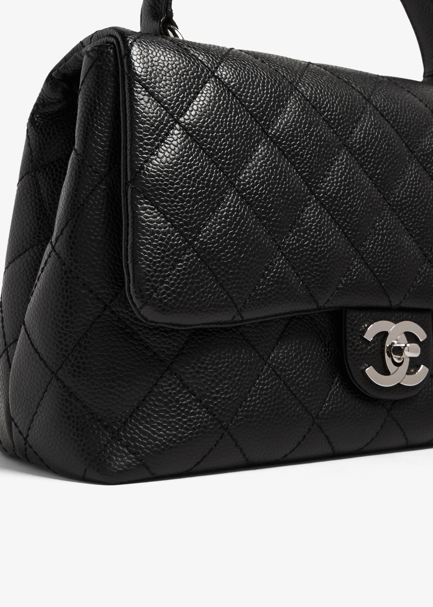 Chanel Pre-Loved Kelly caviar leather top-handle bag for Women - Black in  UAE