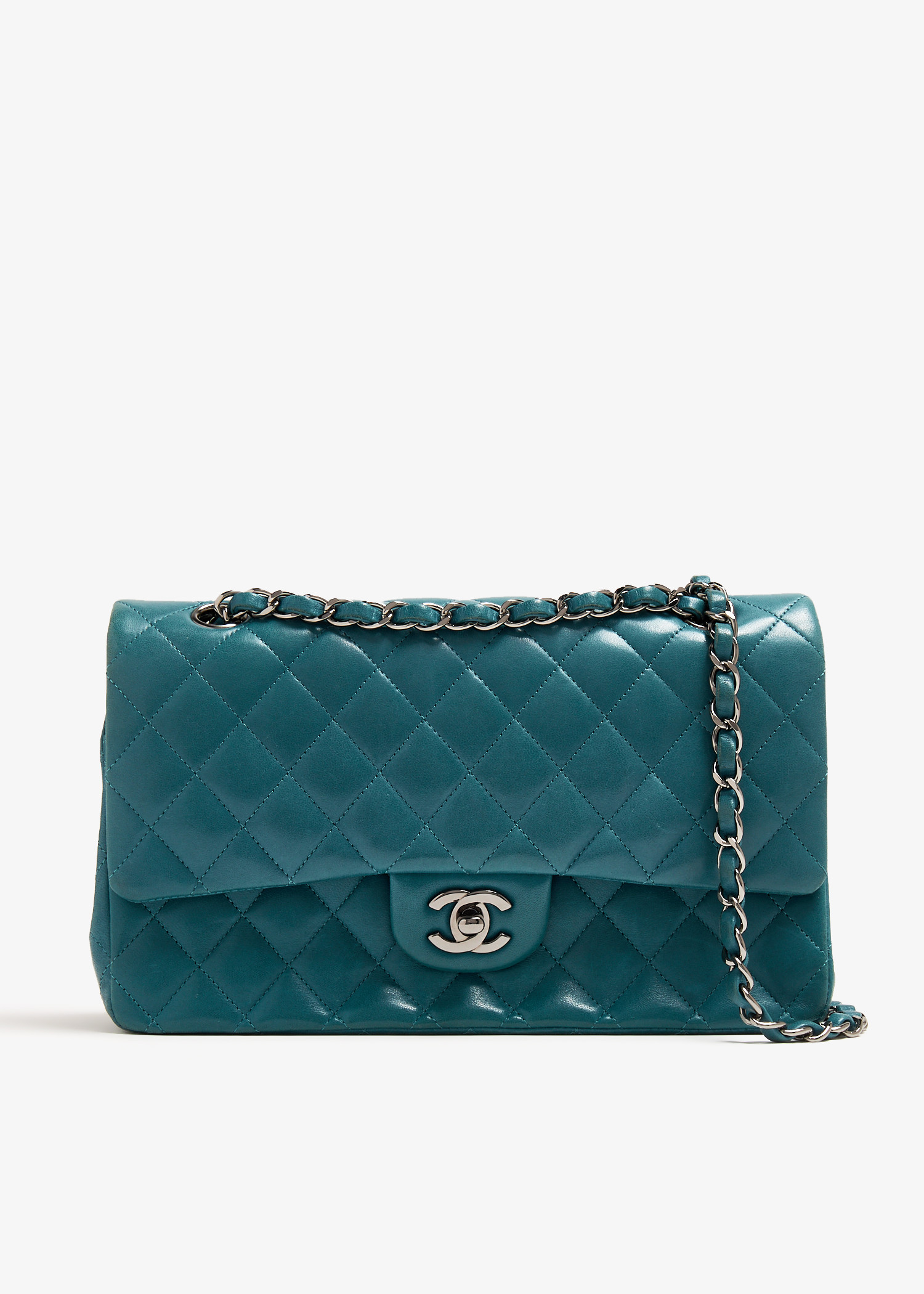 

Medium Classic Flap bag, Blue