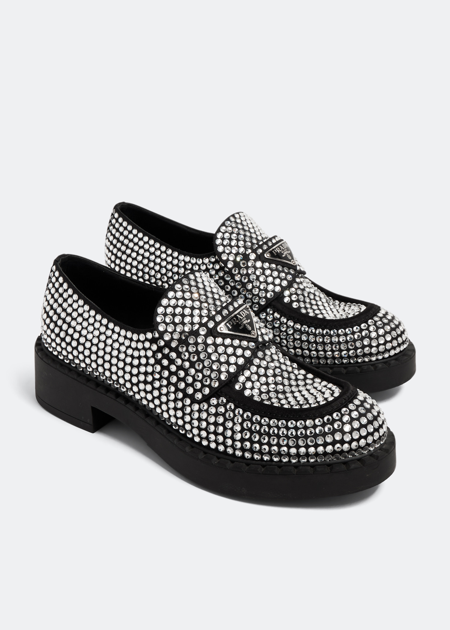 

Studded loafers, Black