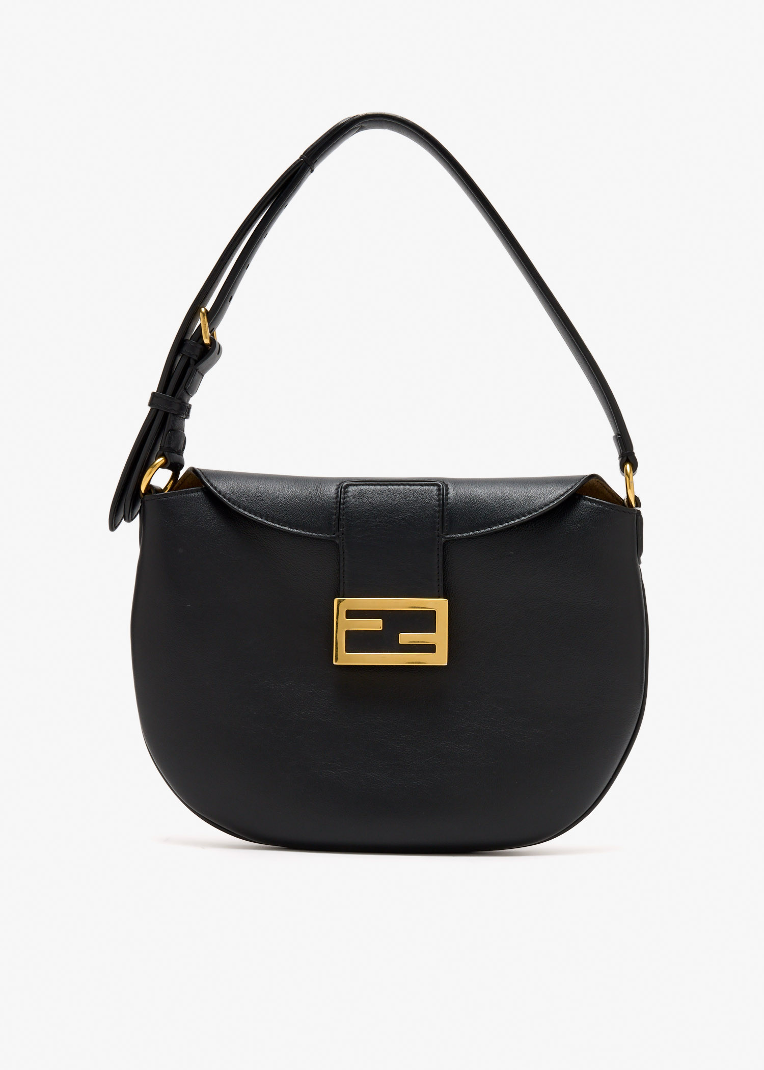 

Small Croissant hobo bag, Black