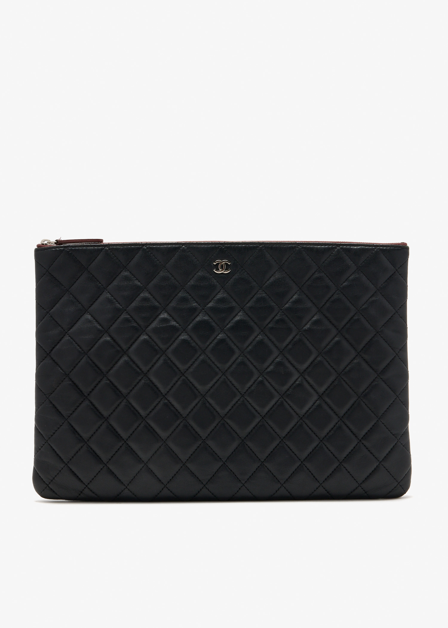 

Large O Case clutch, Black
