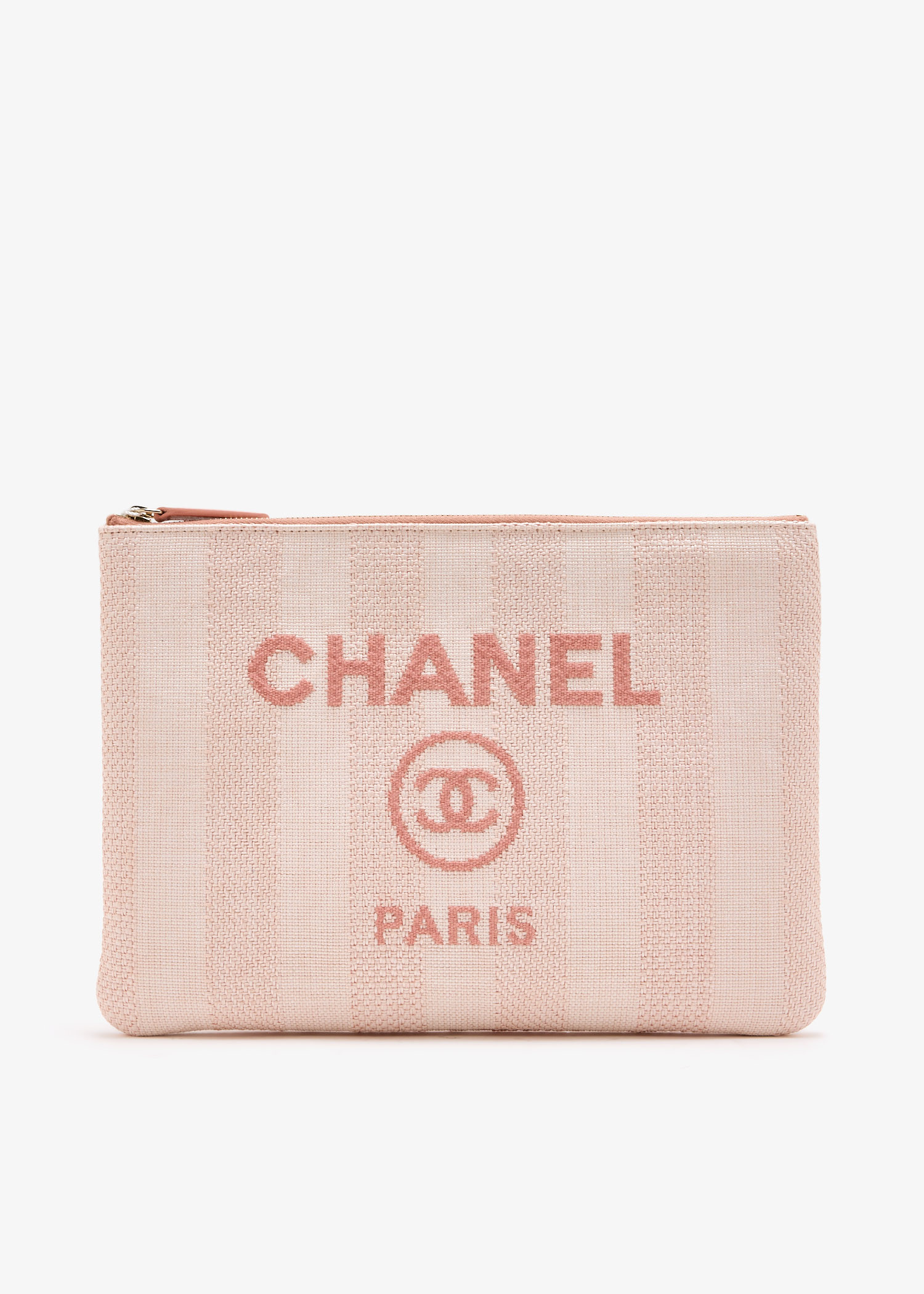 

Medium Tweed Deauville clutch, Pink