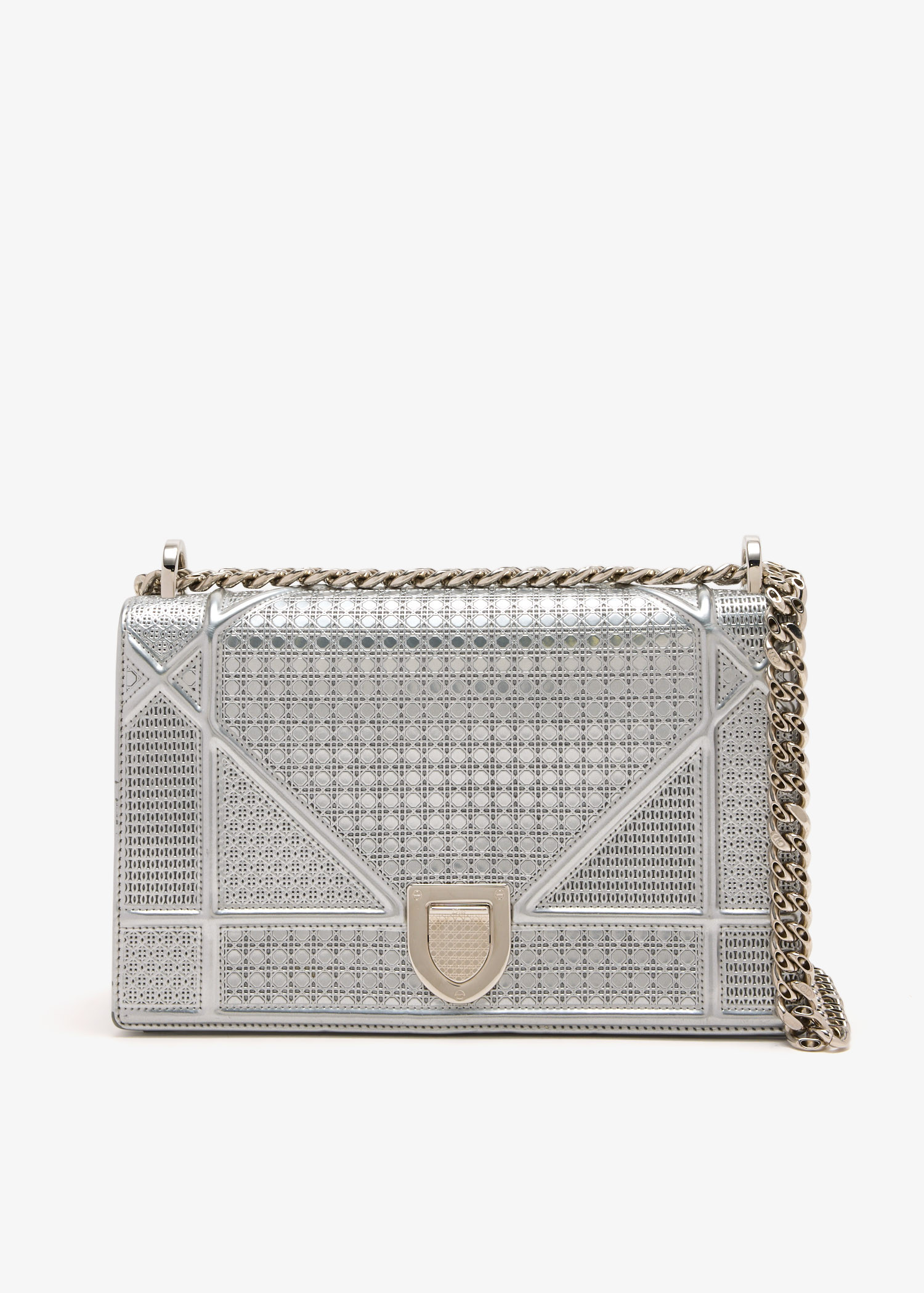 

Diorama flap bag, Silver