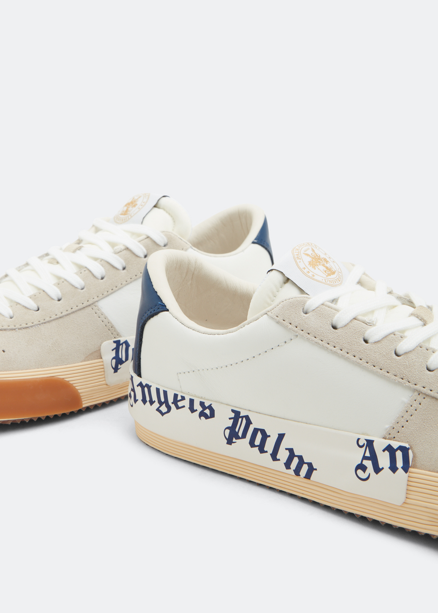 NEW Palm Angels Vulcanized Low Top Leather Sneakers size 39