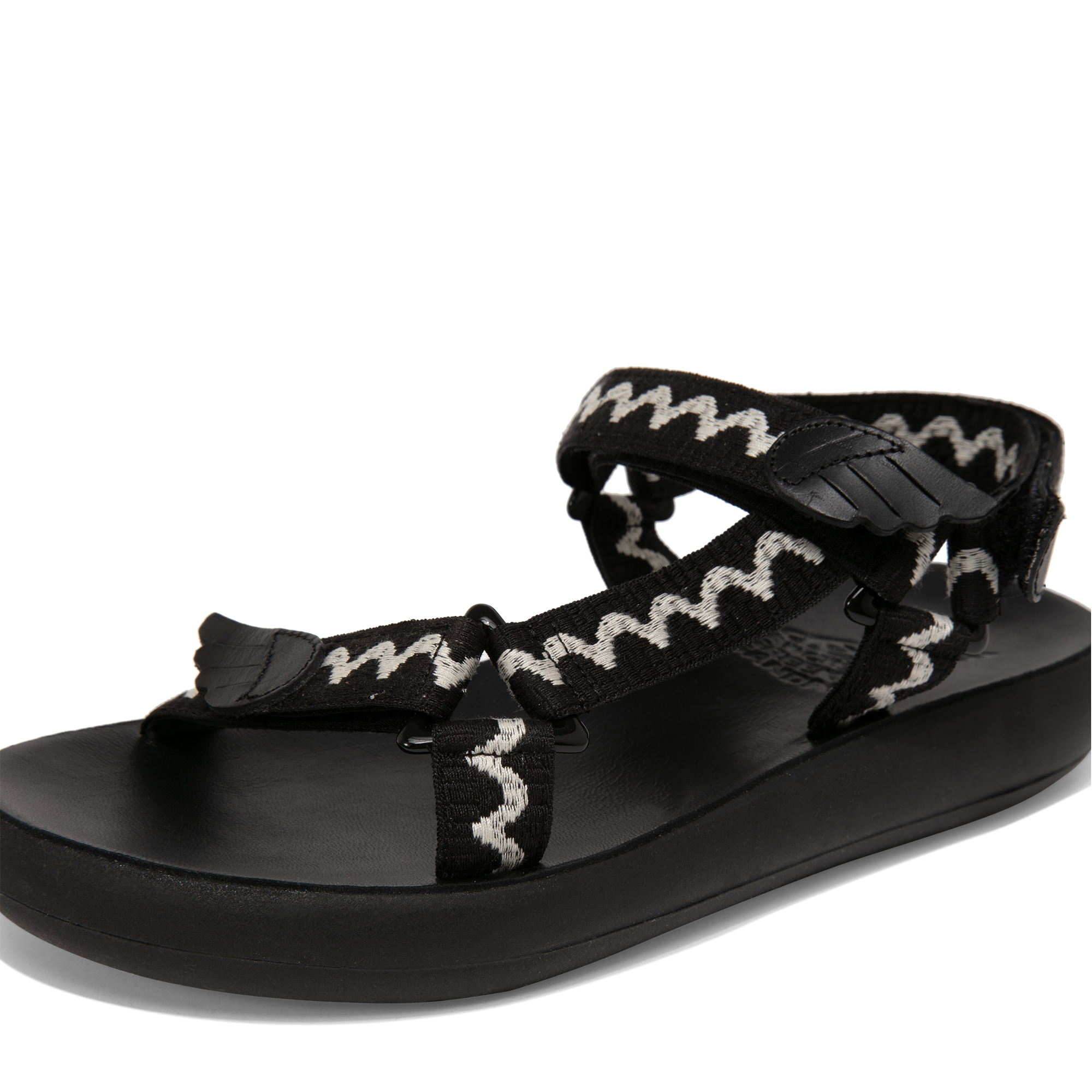 

Poria sandals, Black