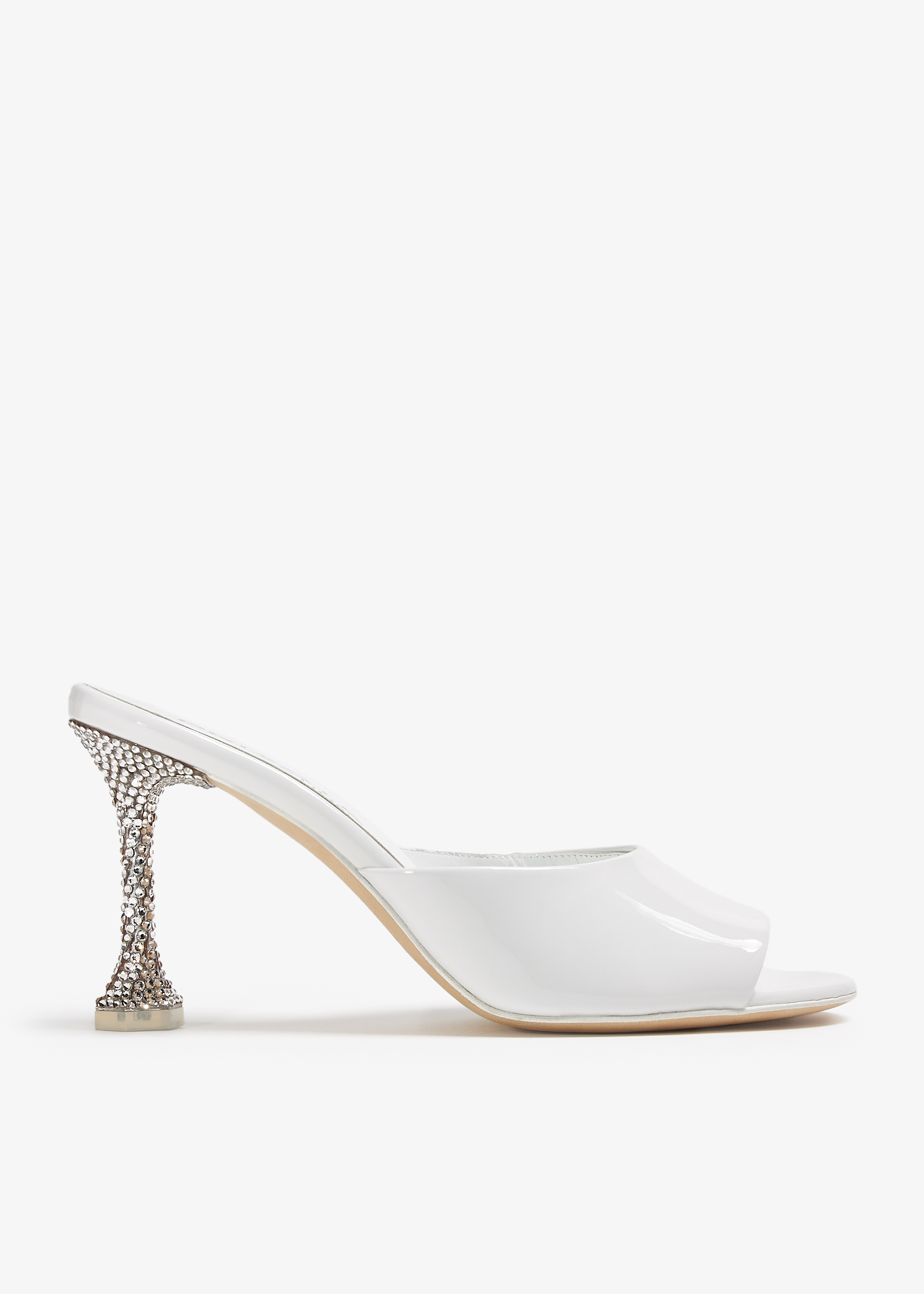 

Balla Patent sandals, White