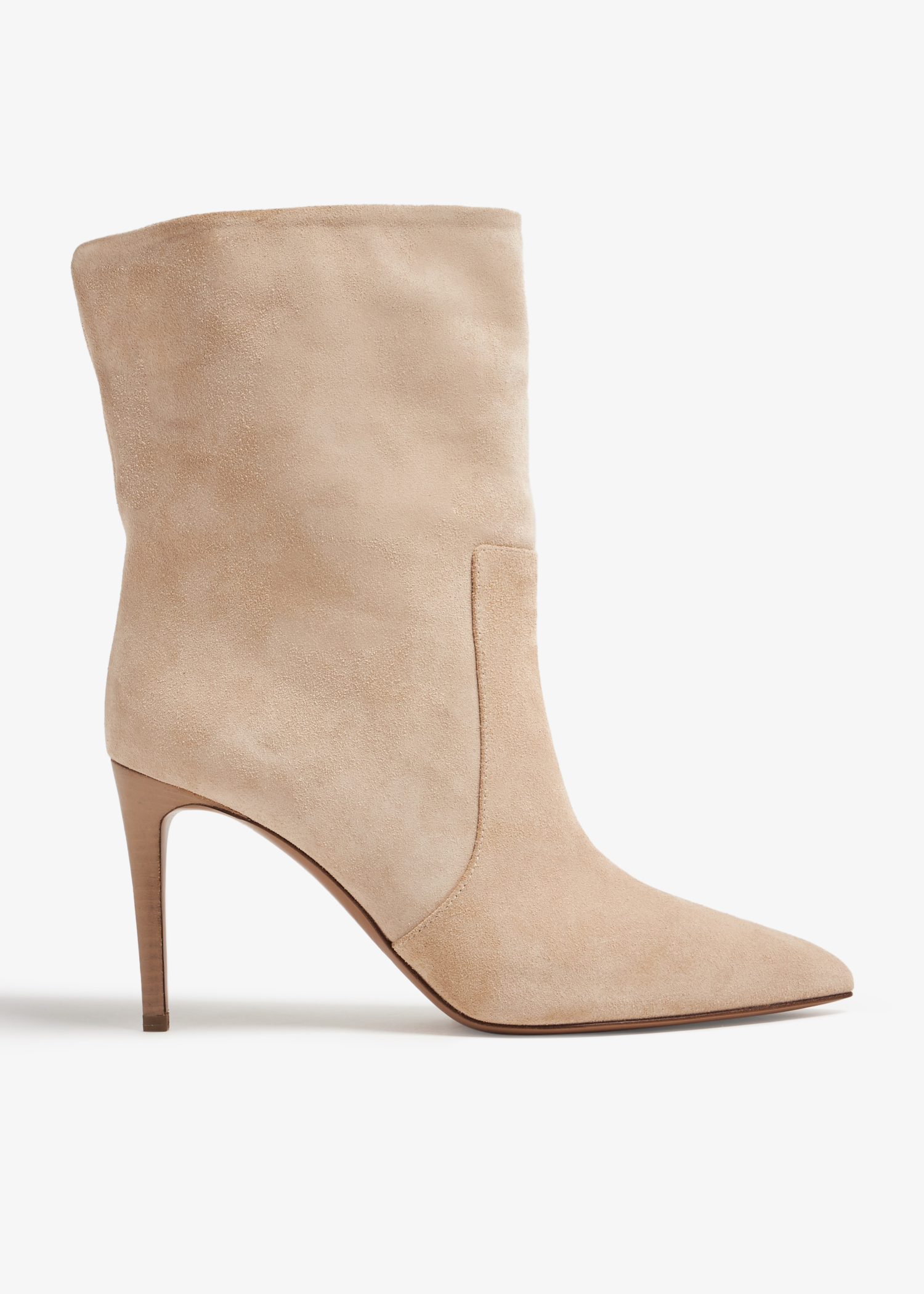 

Suede ankle boots, Beige