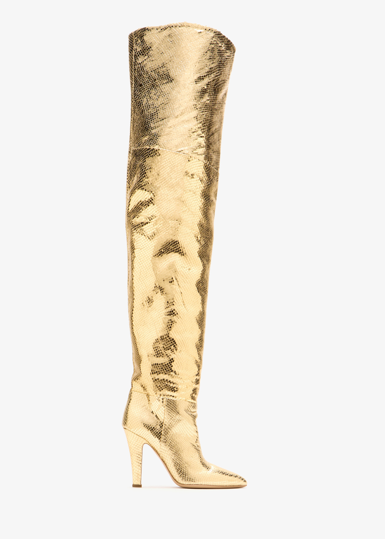 

Elsa over-the-knee boots, Gold