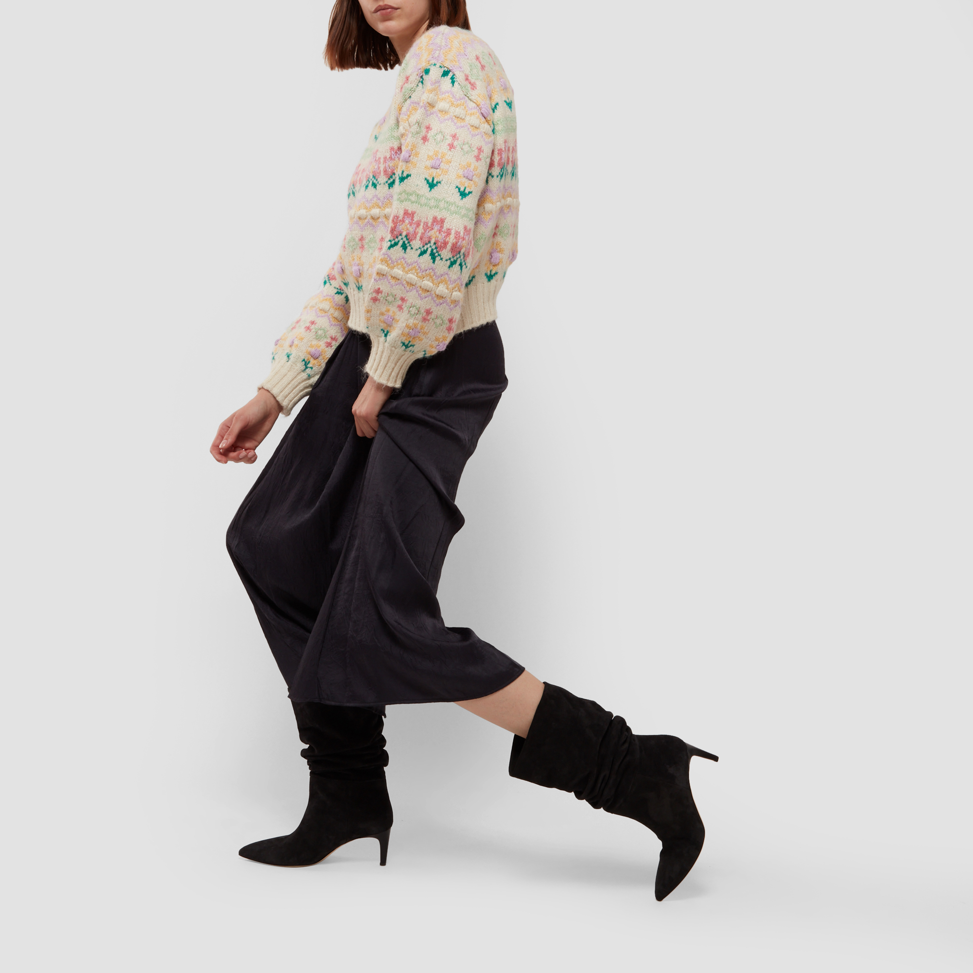 

Slouchy boots, Black