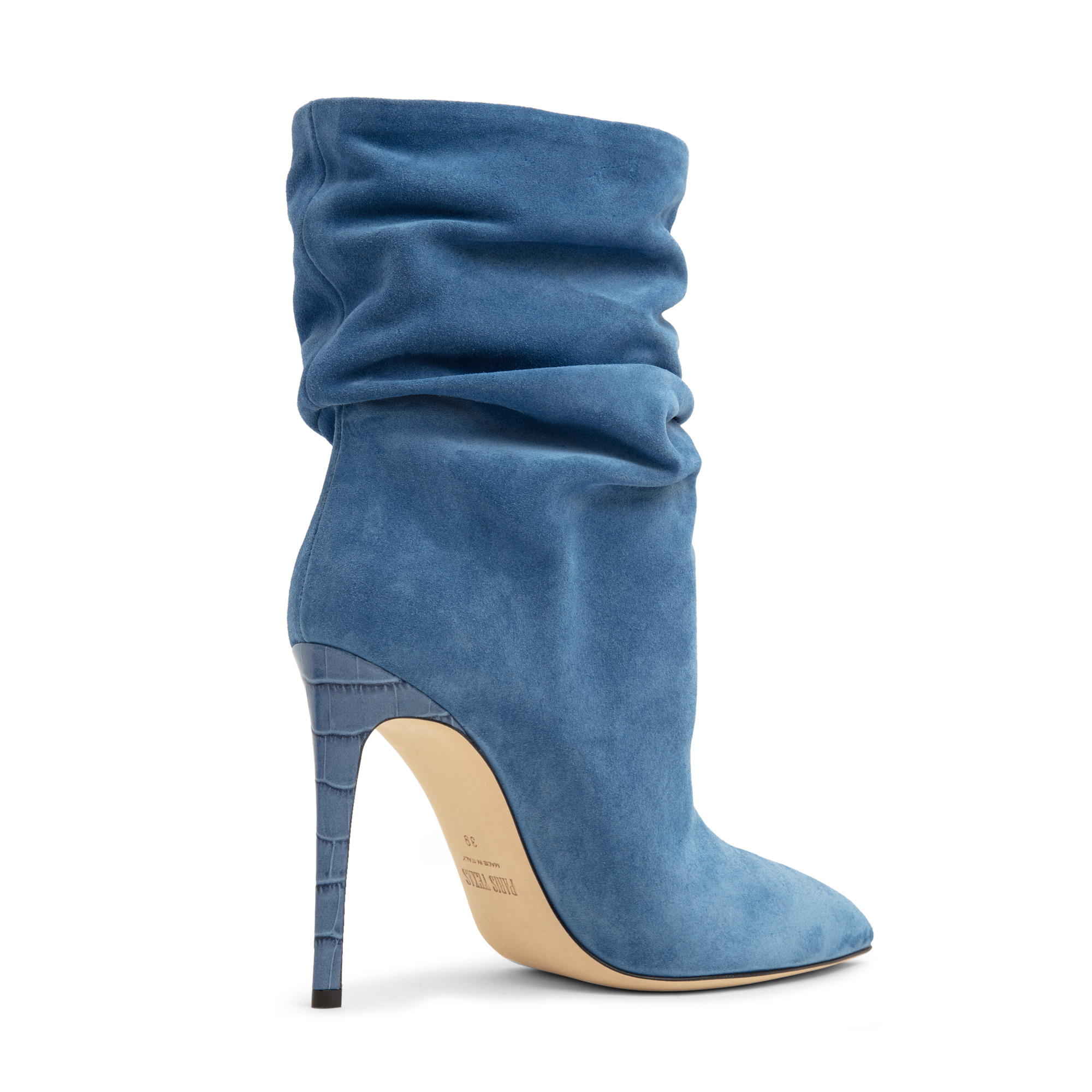 

Slouchy suede boots, Blue