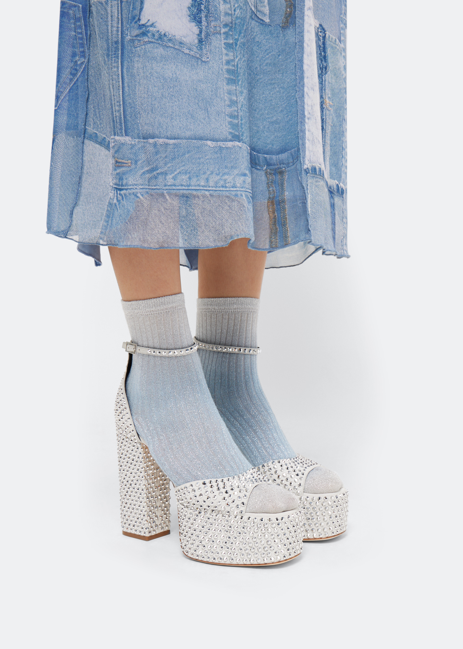 

Holly Tatiana platform sandals, Silver