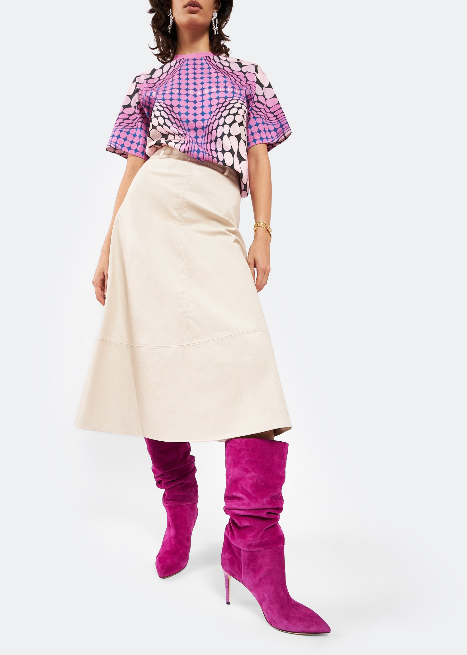 

Slouchy boots, Pink