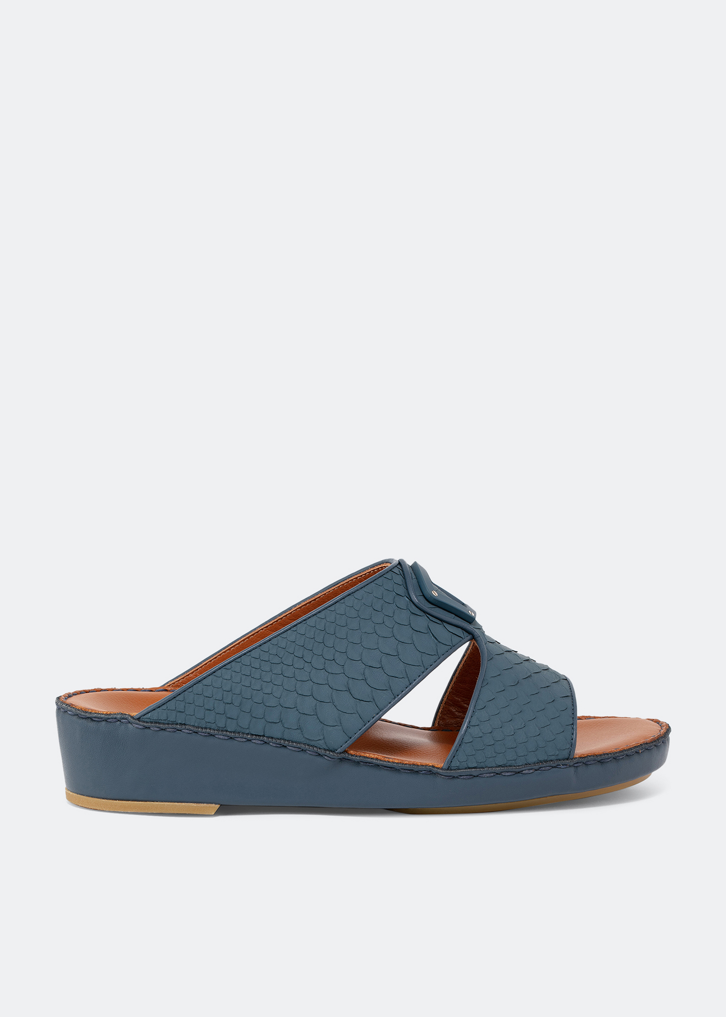 

Peninsula python sandals, Blue