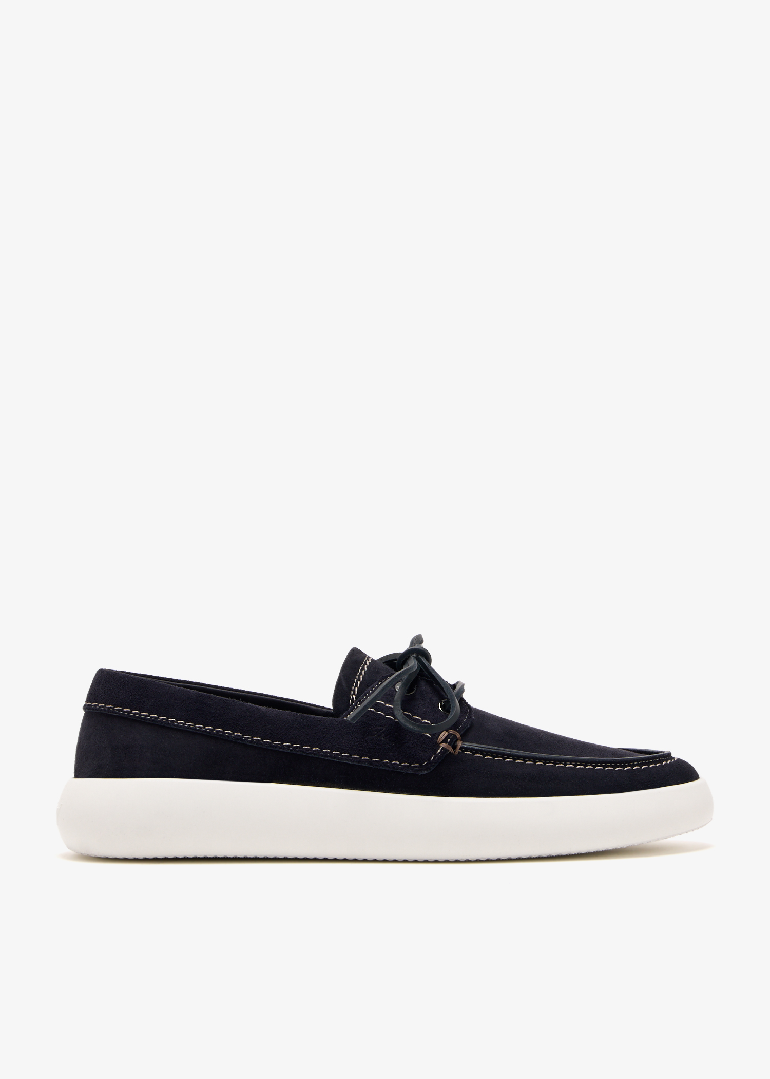 

Suede boat derby shoes, Navy