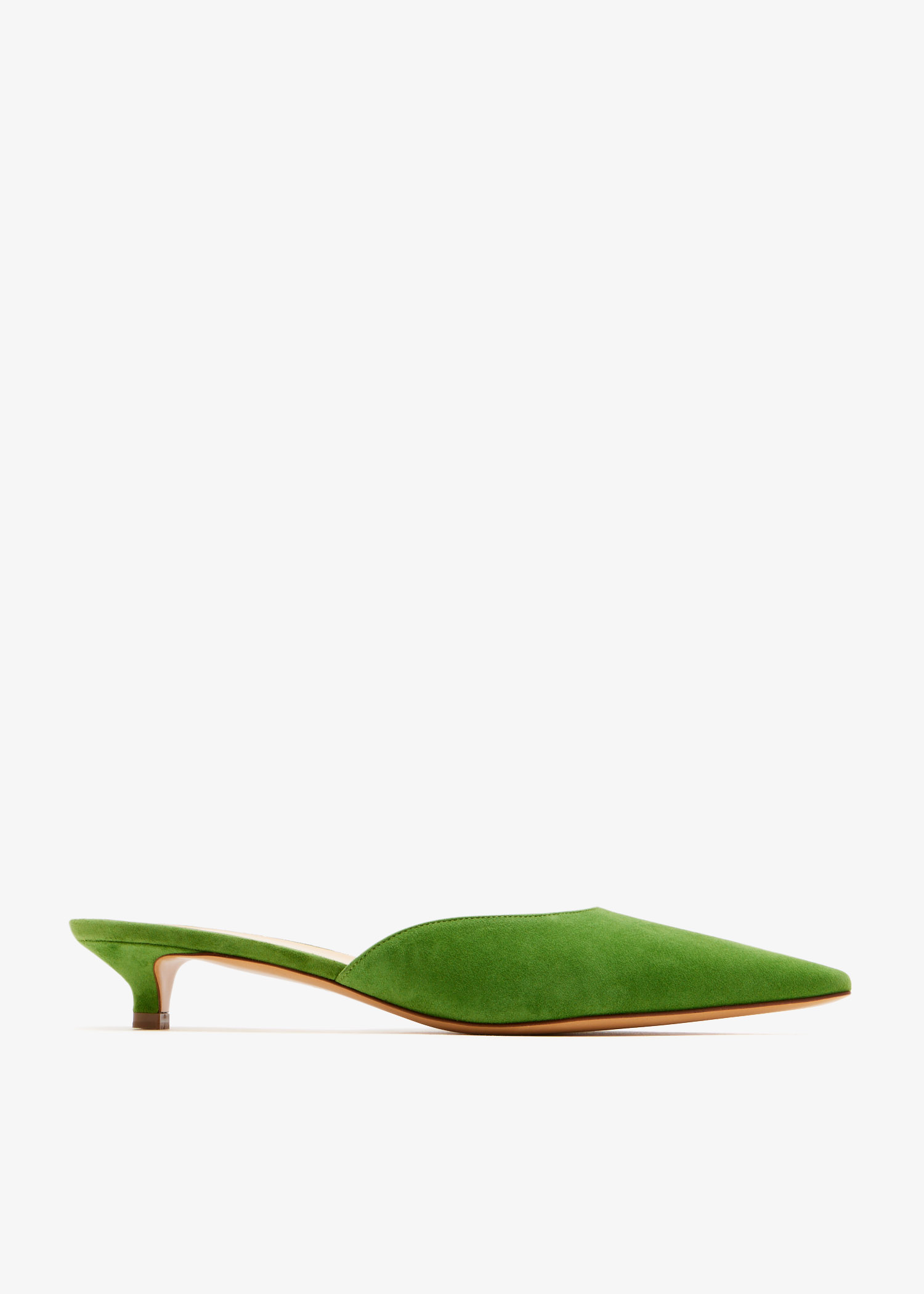 

Suede mules, Green