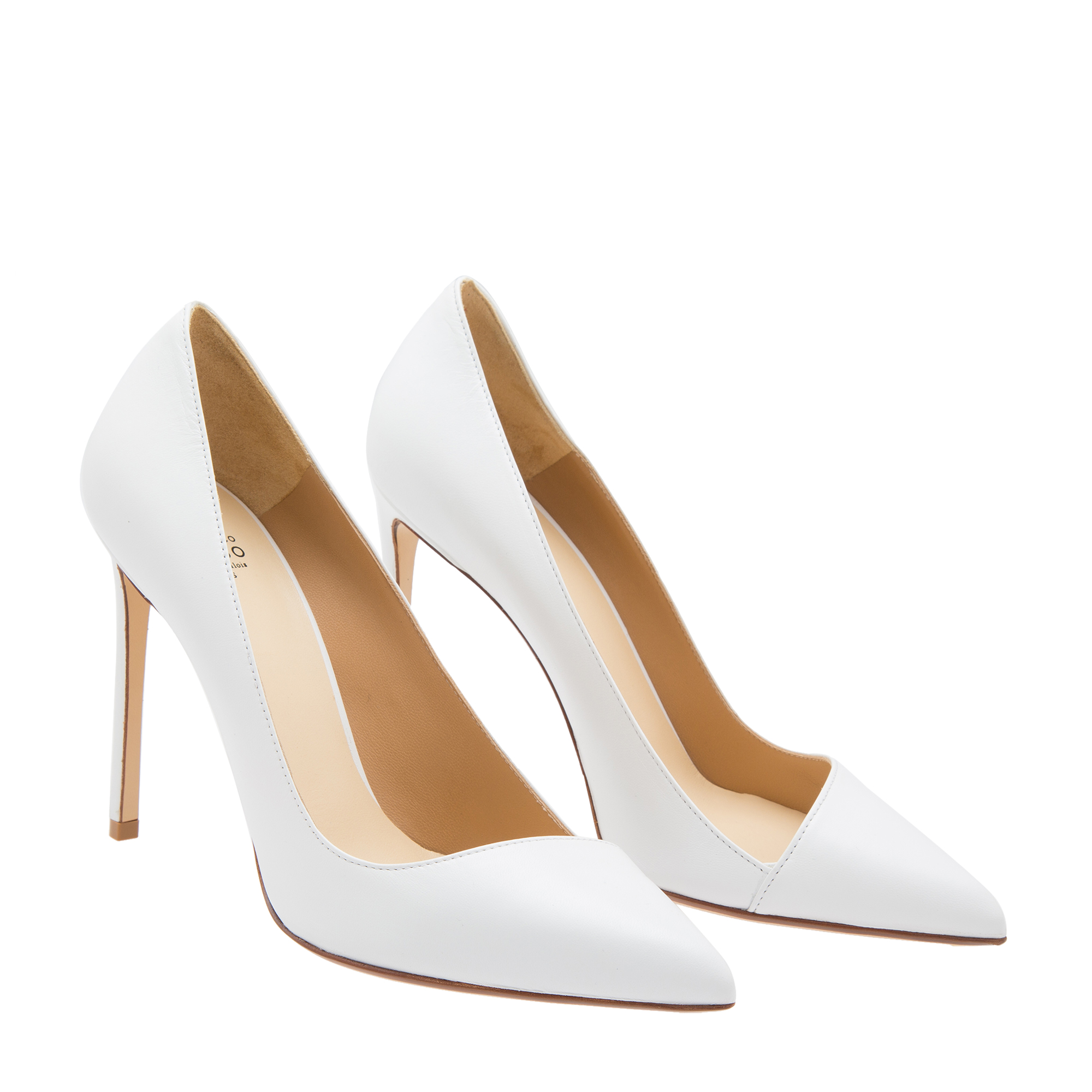 

Leather pumps, White