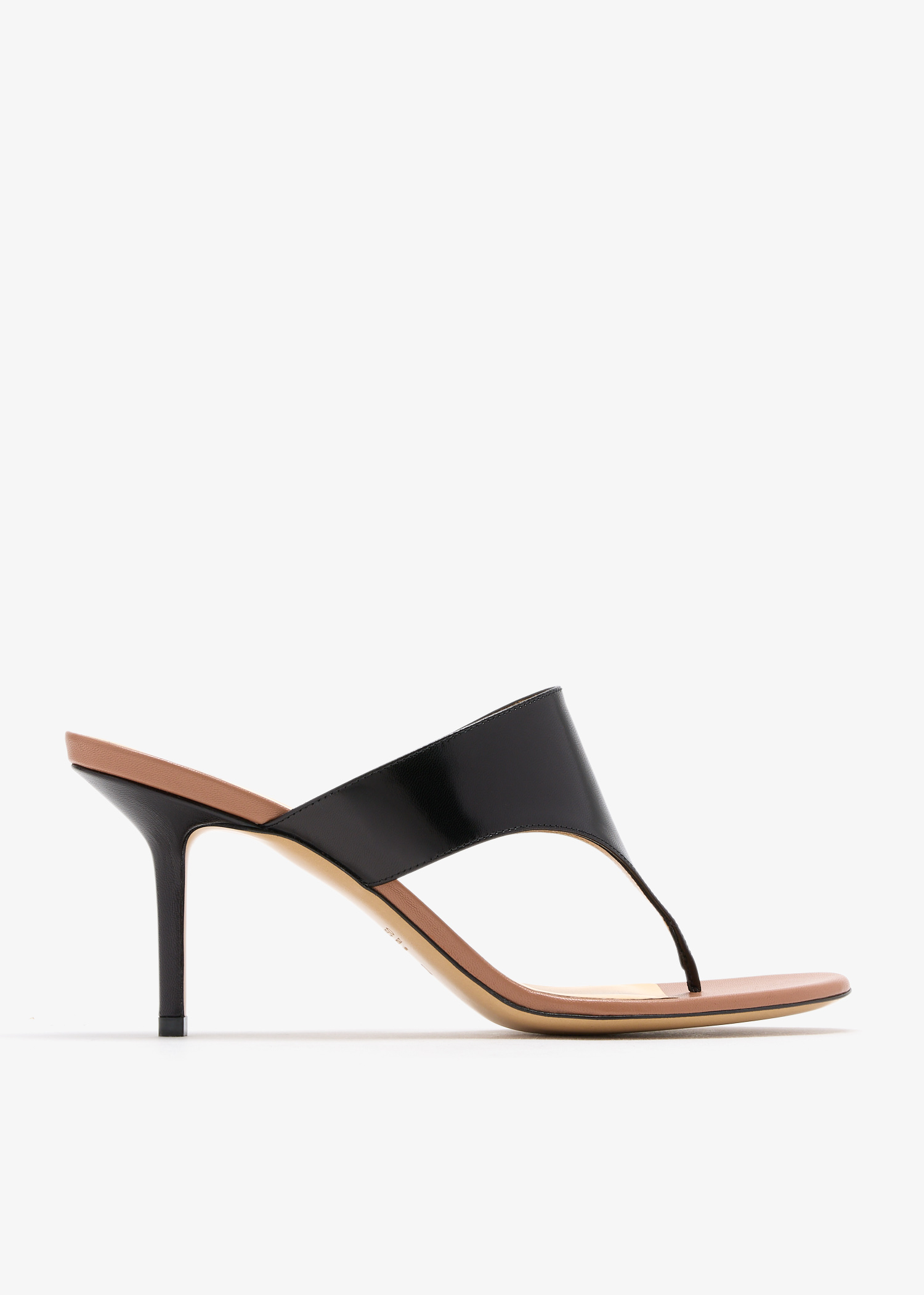 

Leather sandals, Black