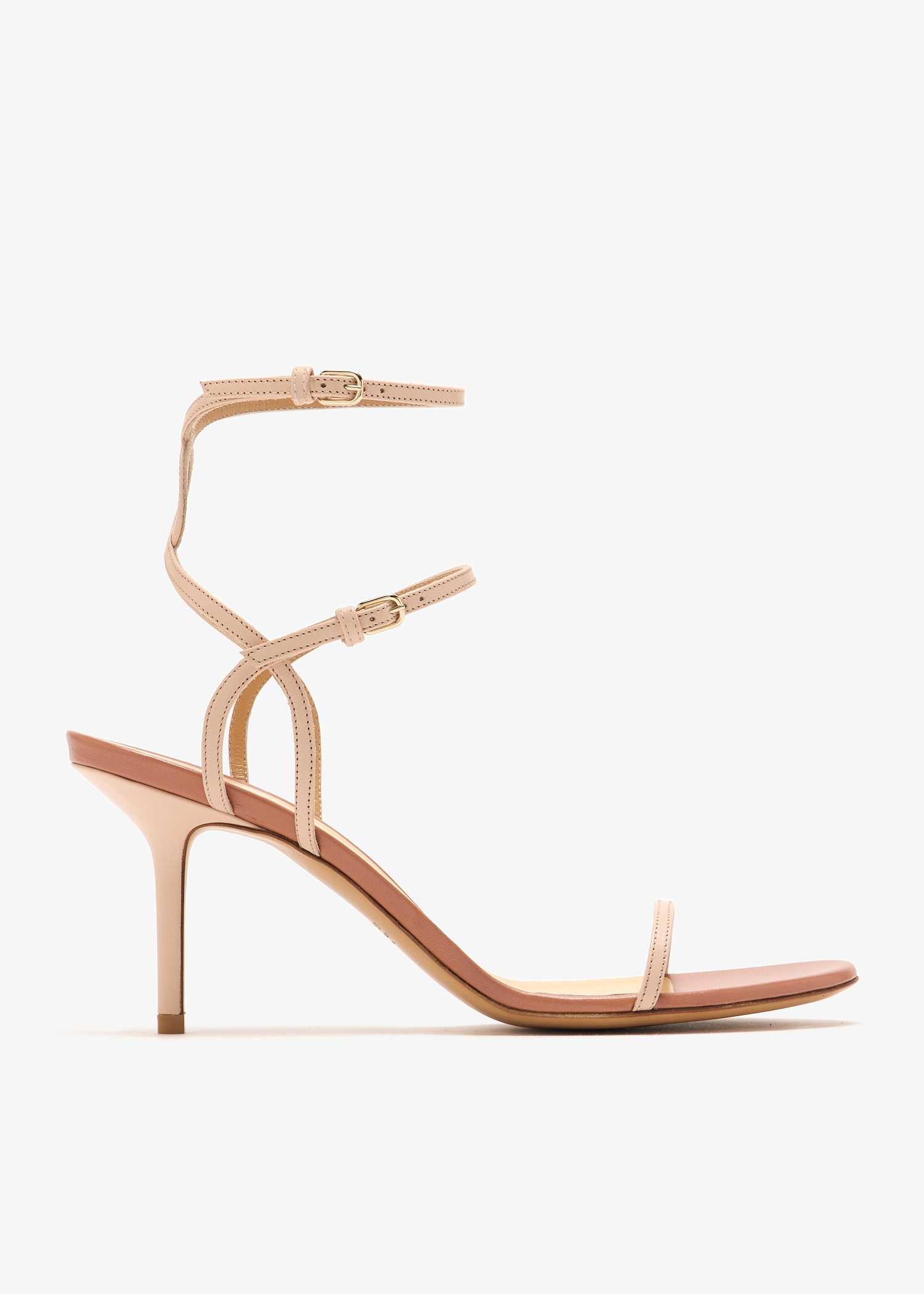 

Ankle strap sandals, Beige