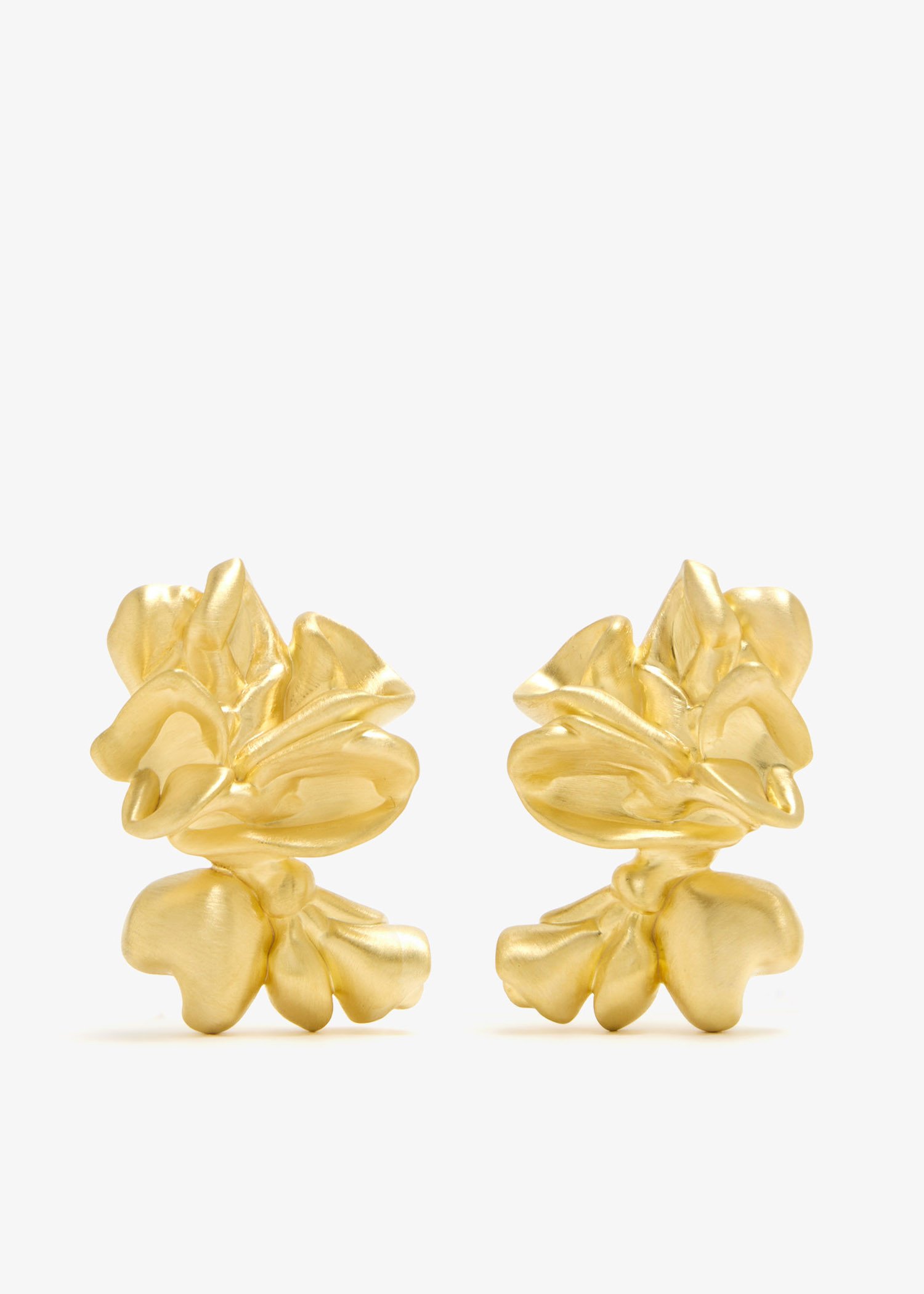 

Oversized Splotch earrings, Gold