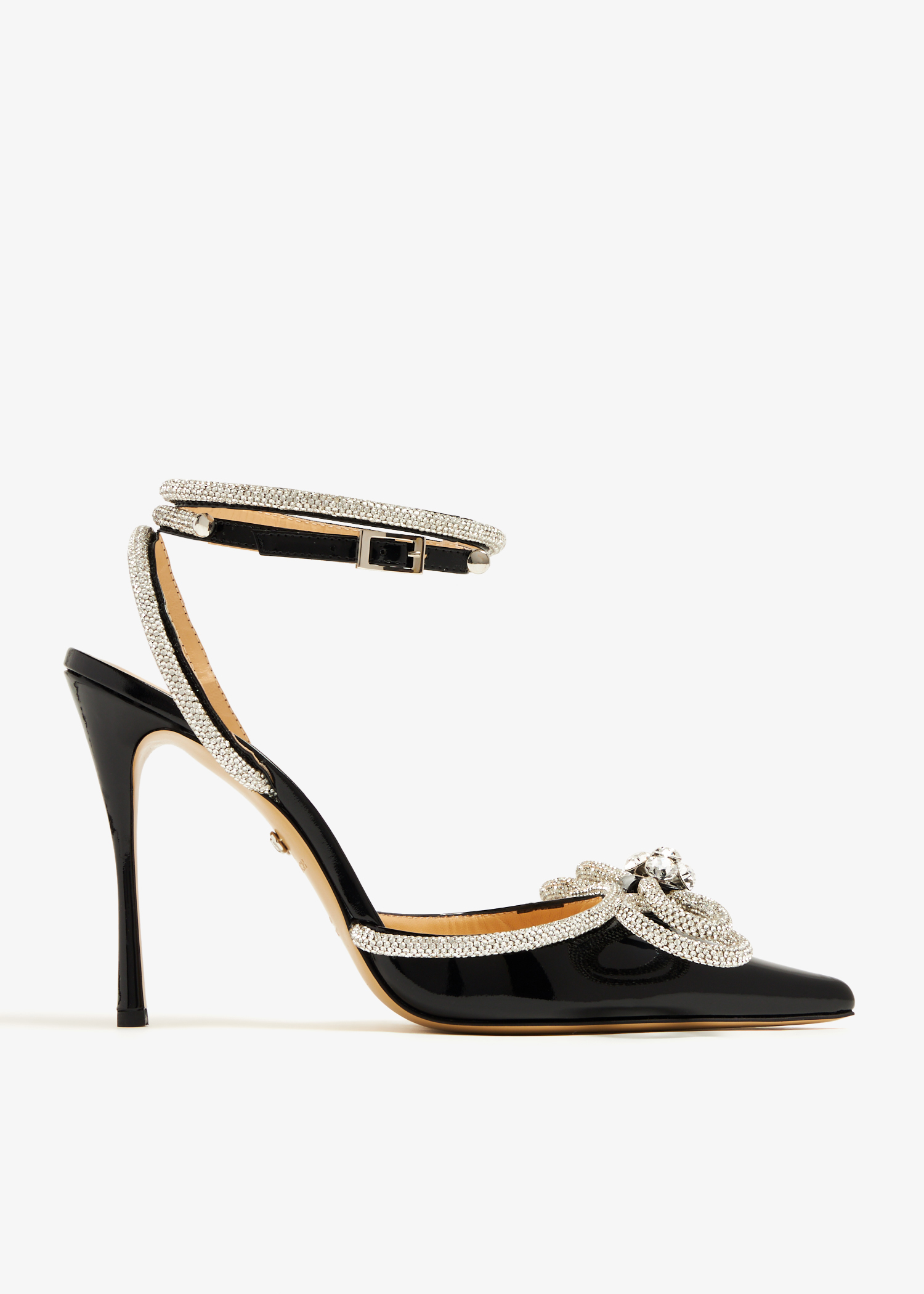 

Double Bow patent pumps, Black