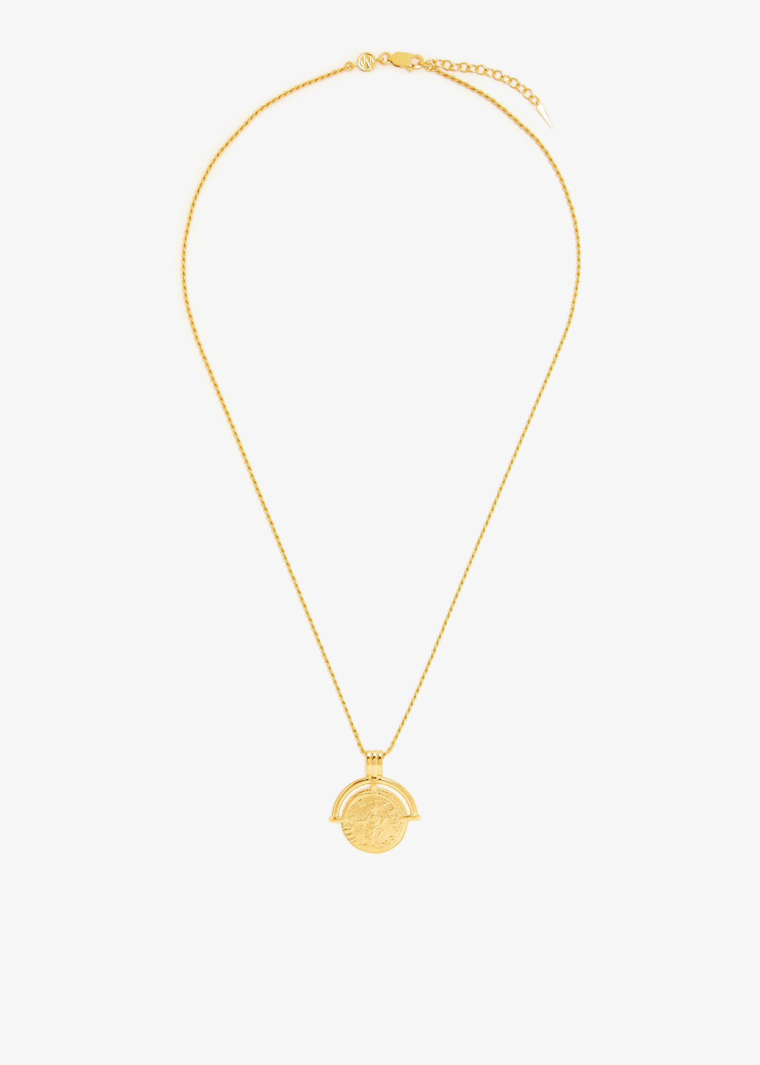 

x Lucy Williams Roman Arc Coin necklace, Gold