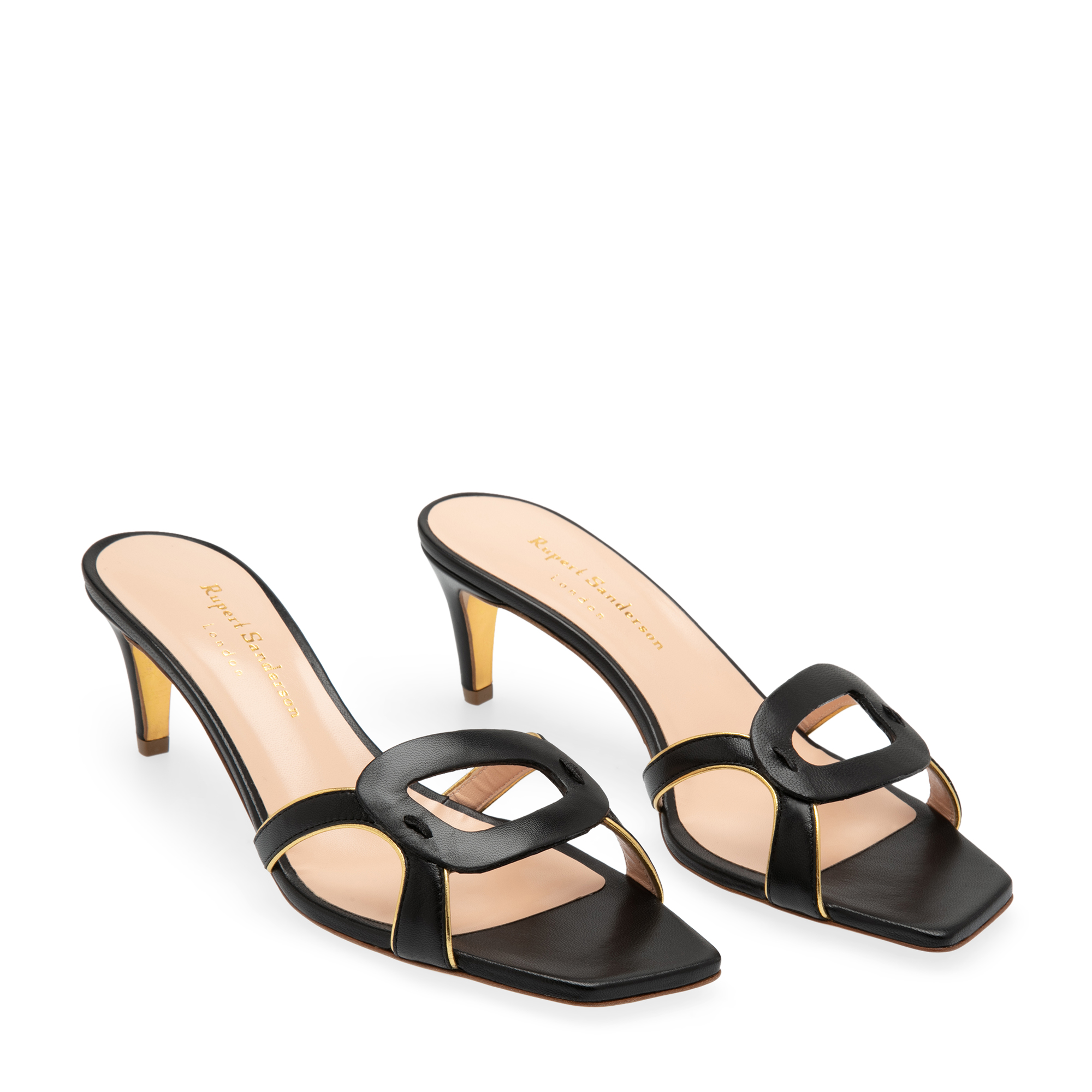 

Leather sandals, Black