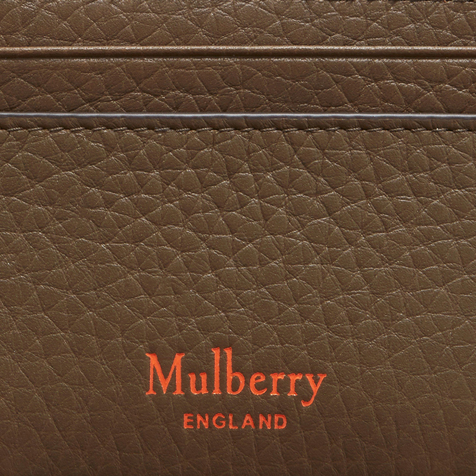 

Leather credit card holder, Brown
