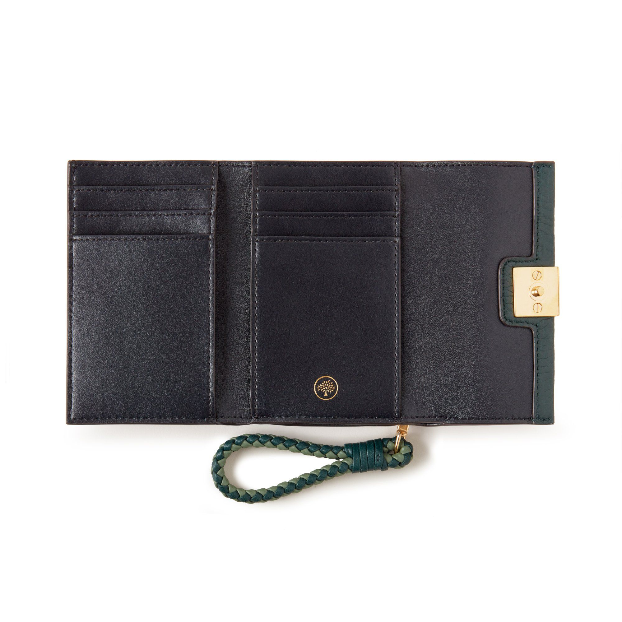 

Iris tri-fold wallet, Green