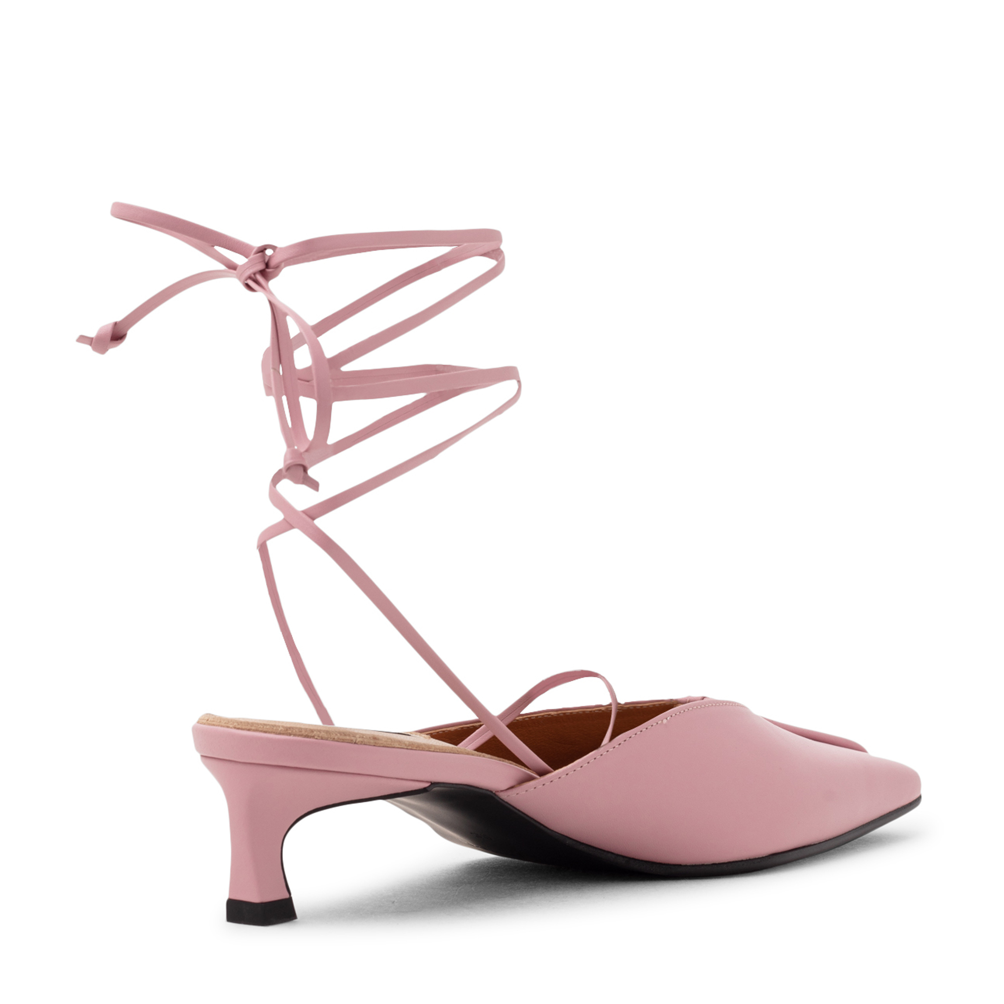 

Piping strap pumps, Pink