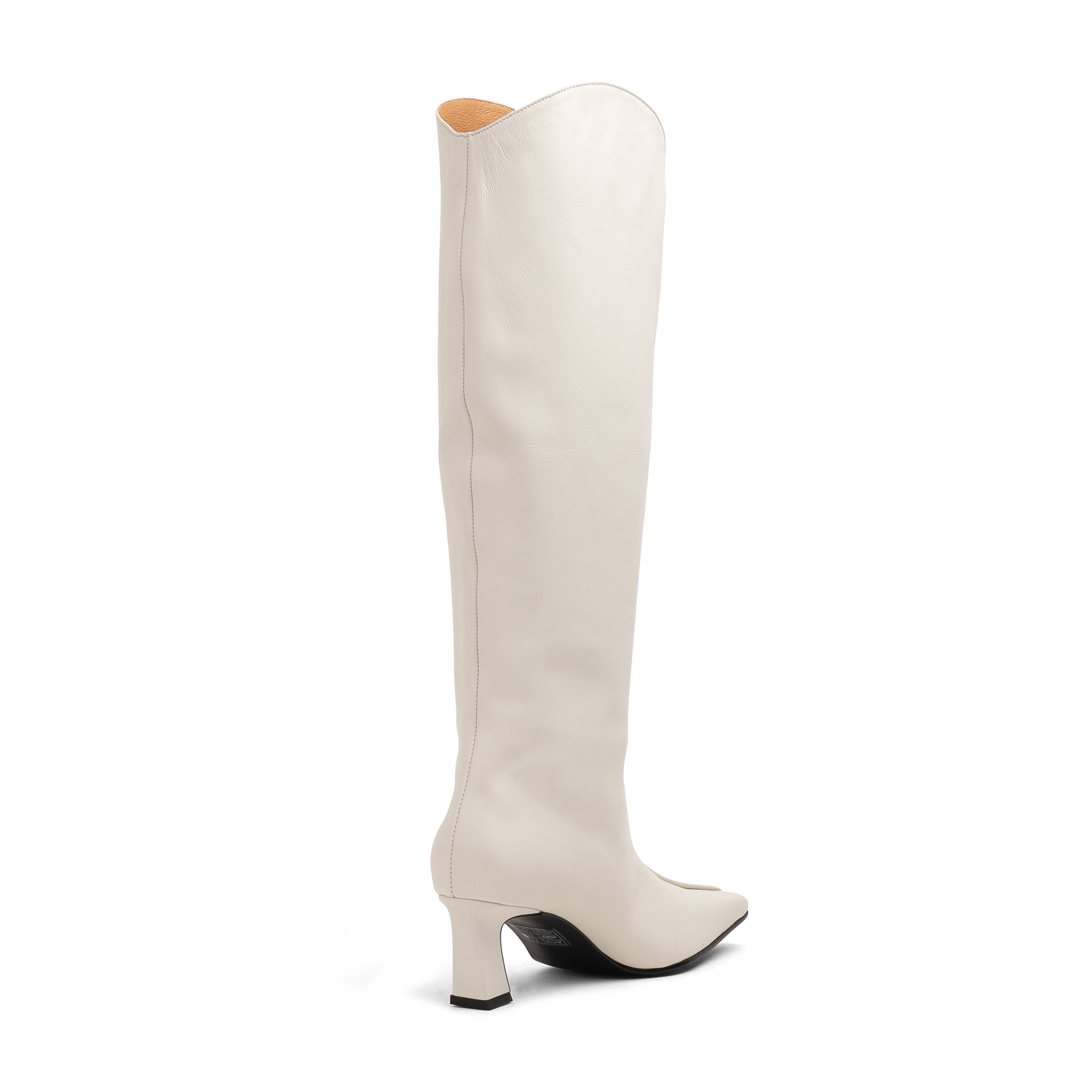 

Front piping boots, White
