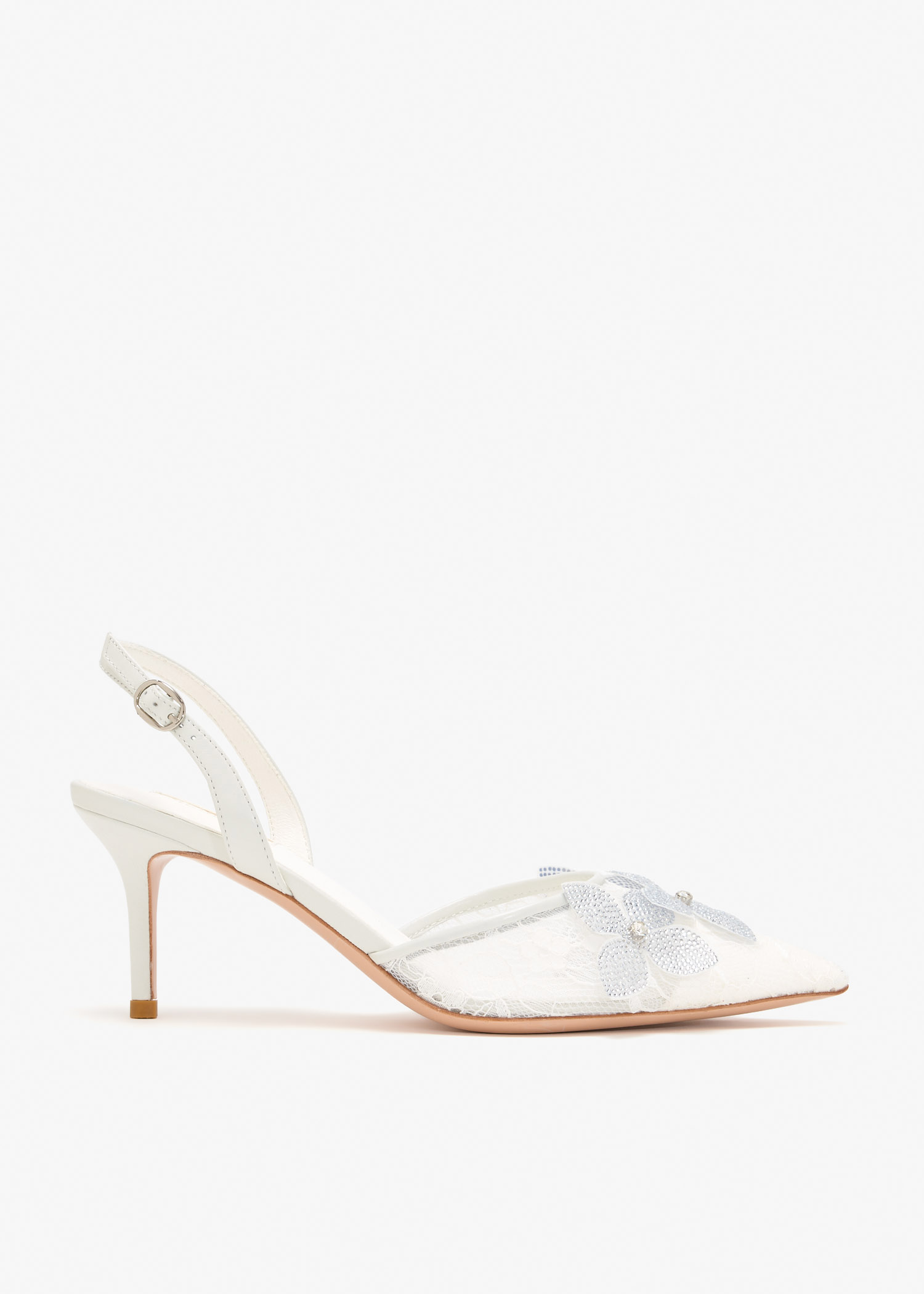 

Rosalie slingback pumps, White