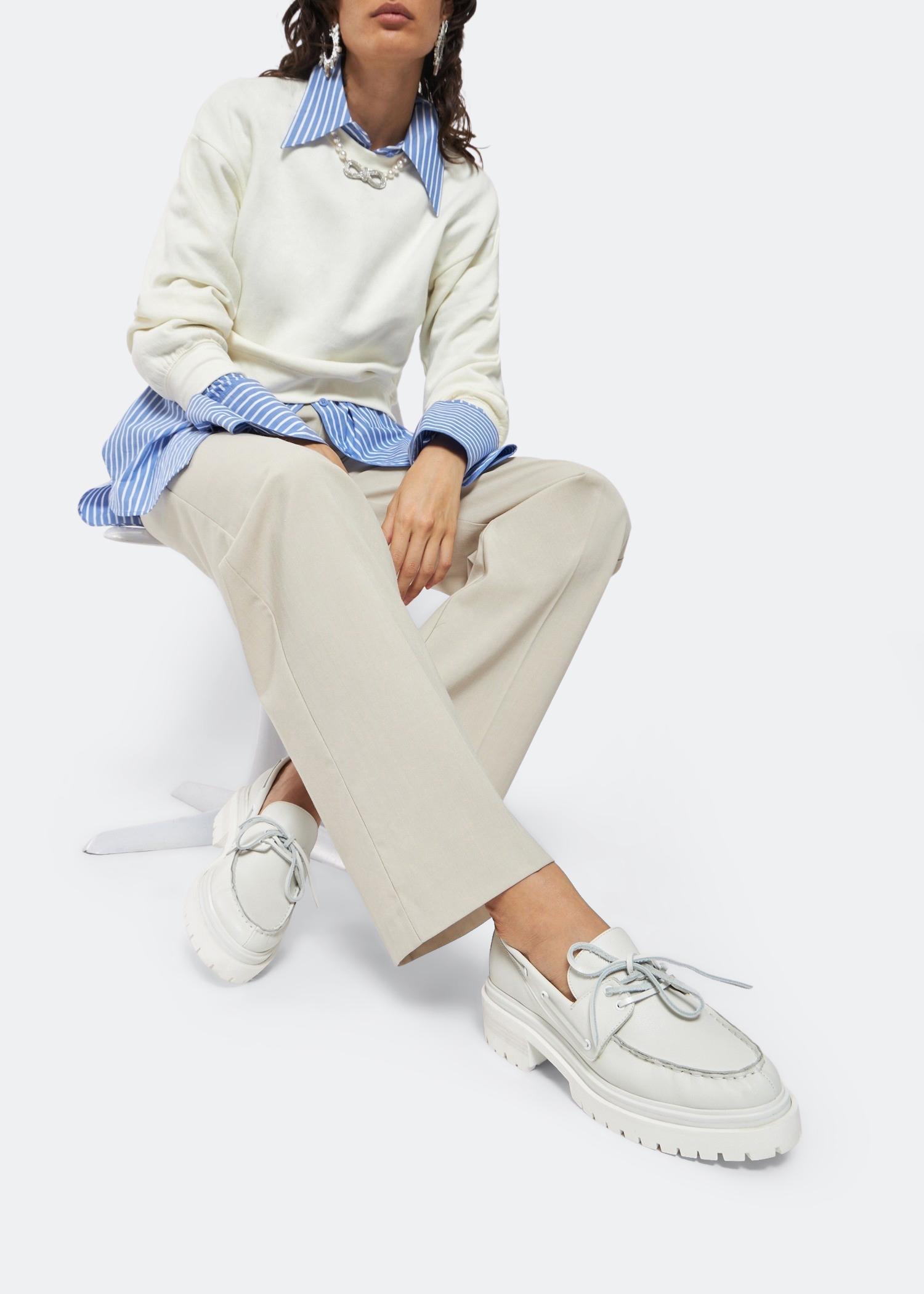 

Rowan loafers, White
