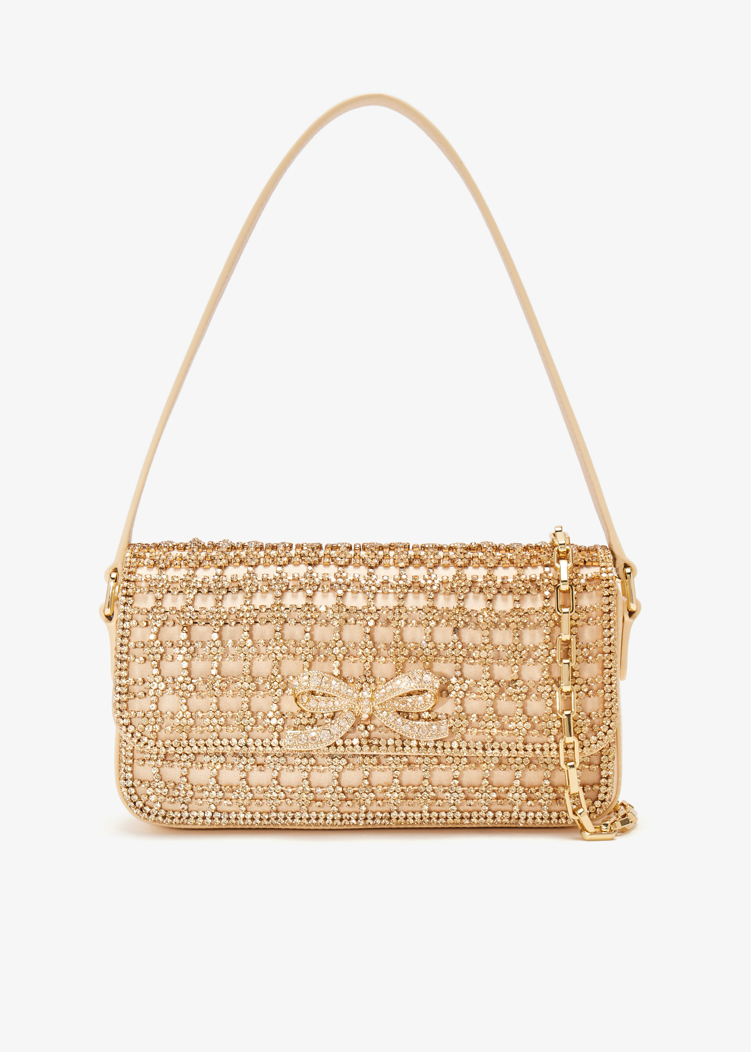 

Crystal shoulder bag, Gold