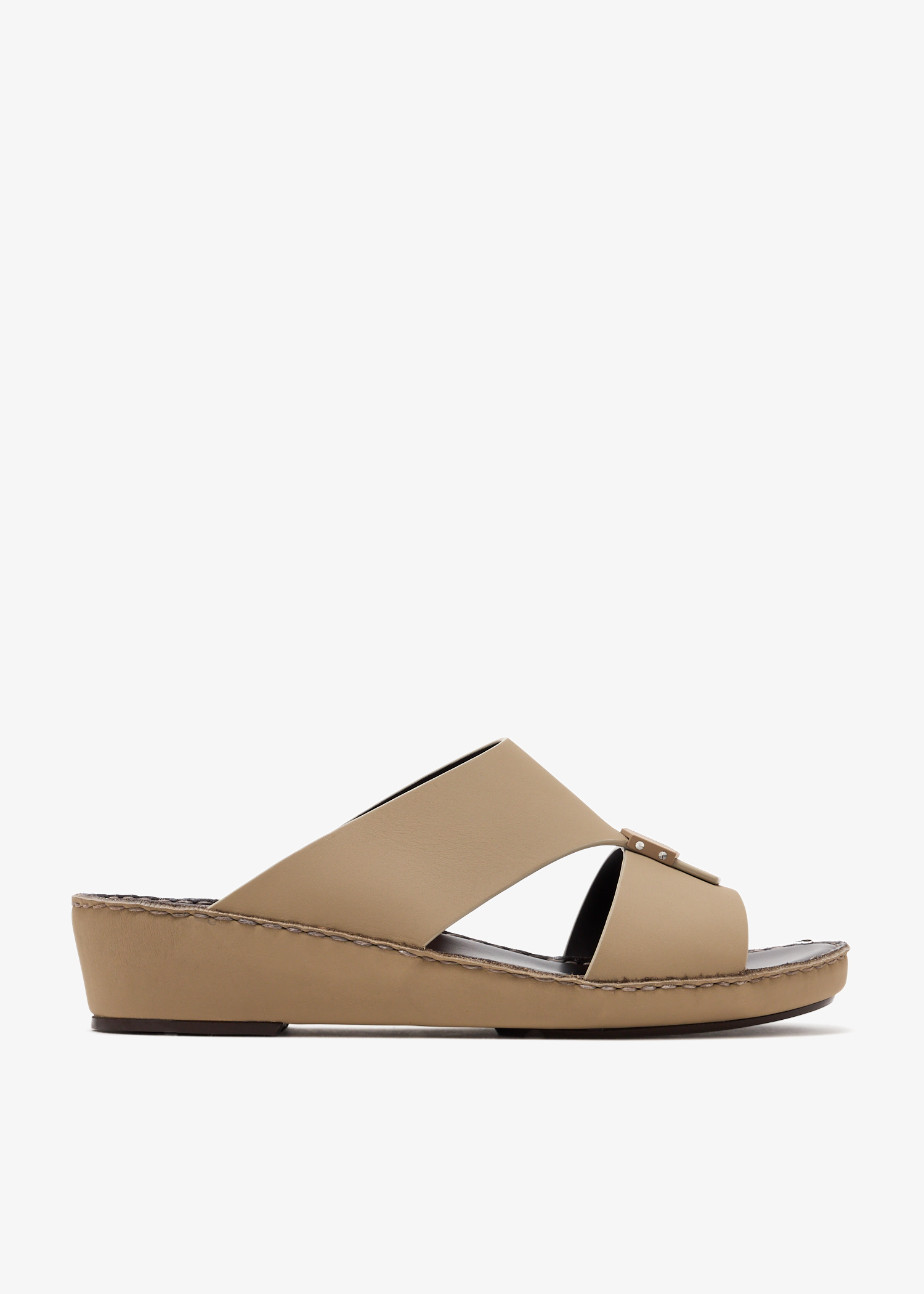 

Esagona Gomato Rubbercalf sandals, Taupe