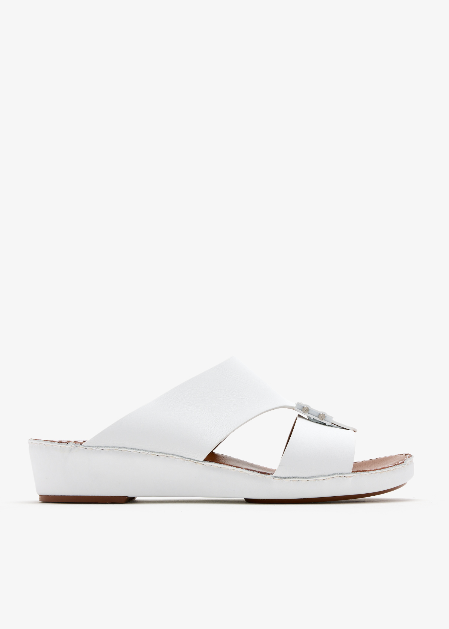 

Cinghia Moderno Rubbercalf sandals, White