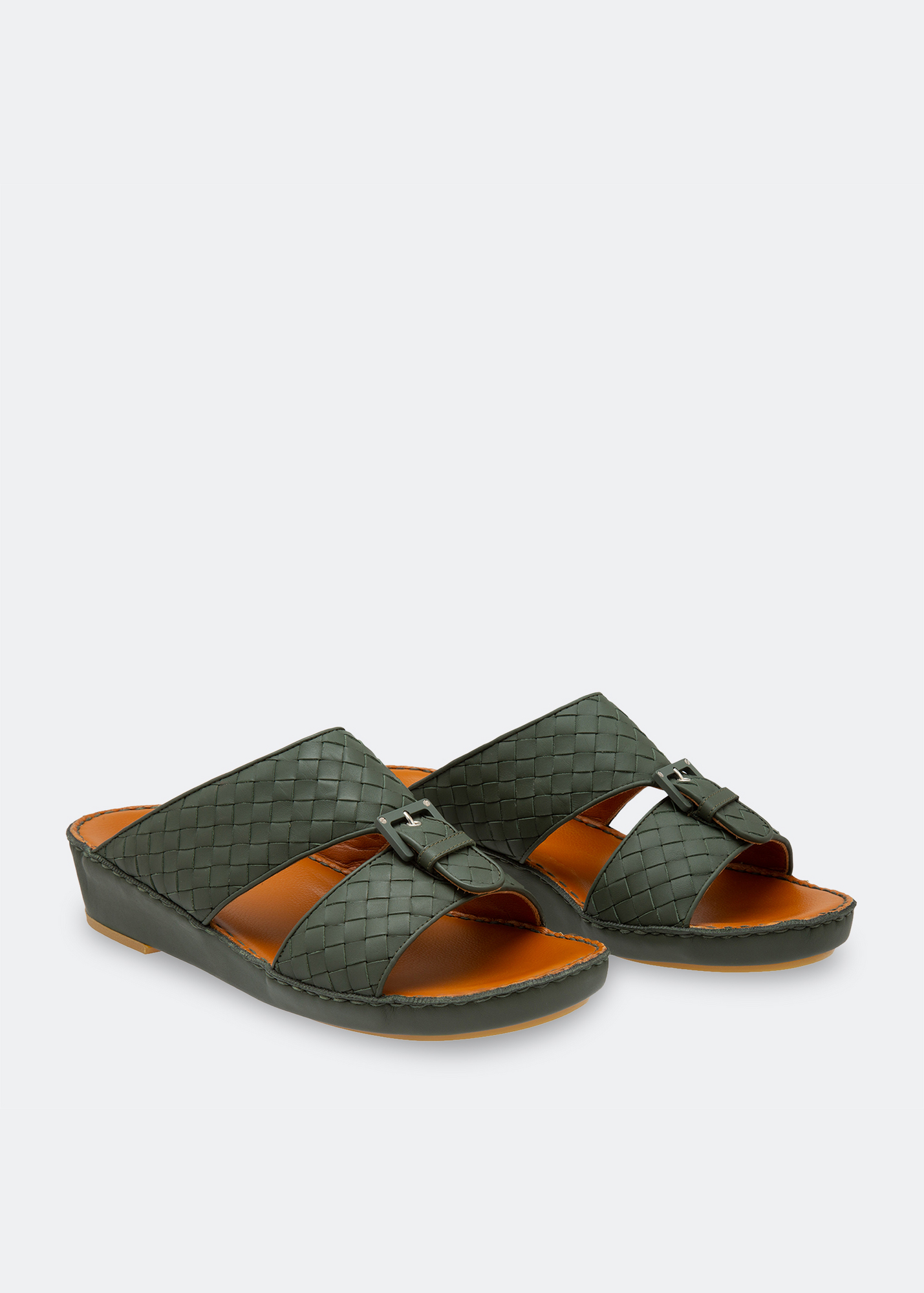 

Arabic ostrich sandals, Green