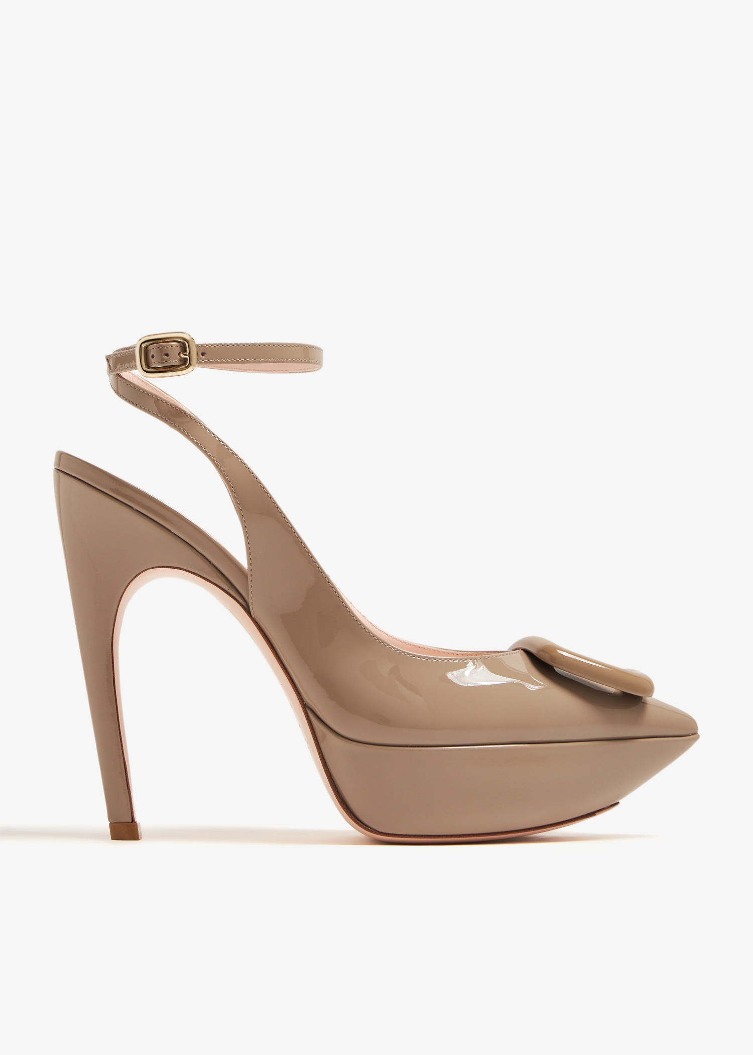 

Viv' Choc Buckle slingback pumps, Beige