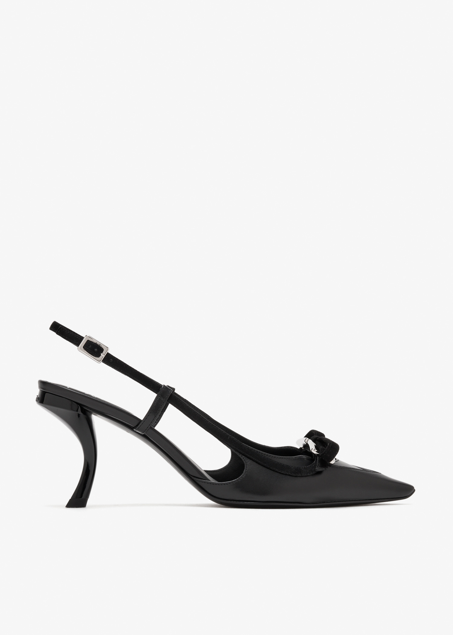 

Virgule slingback pumps, Black